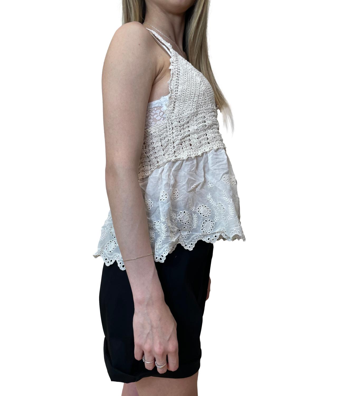 Susy Mix Canotta Beige Donna