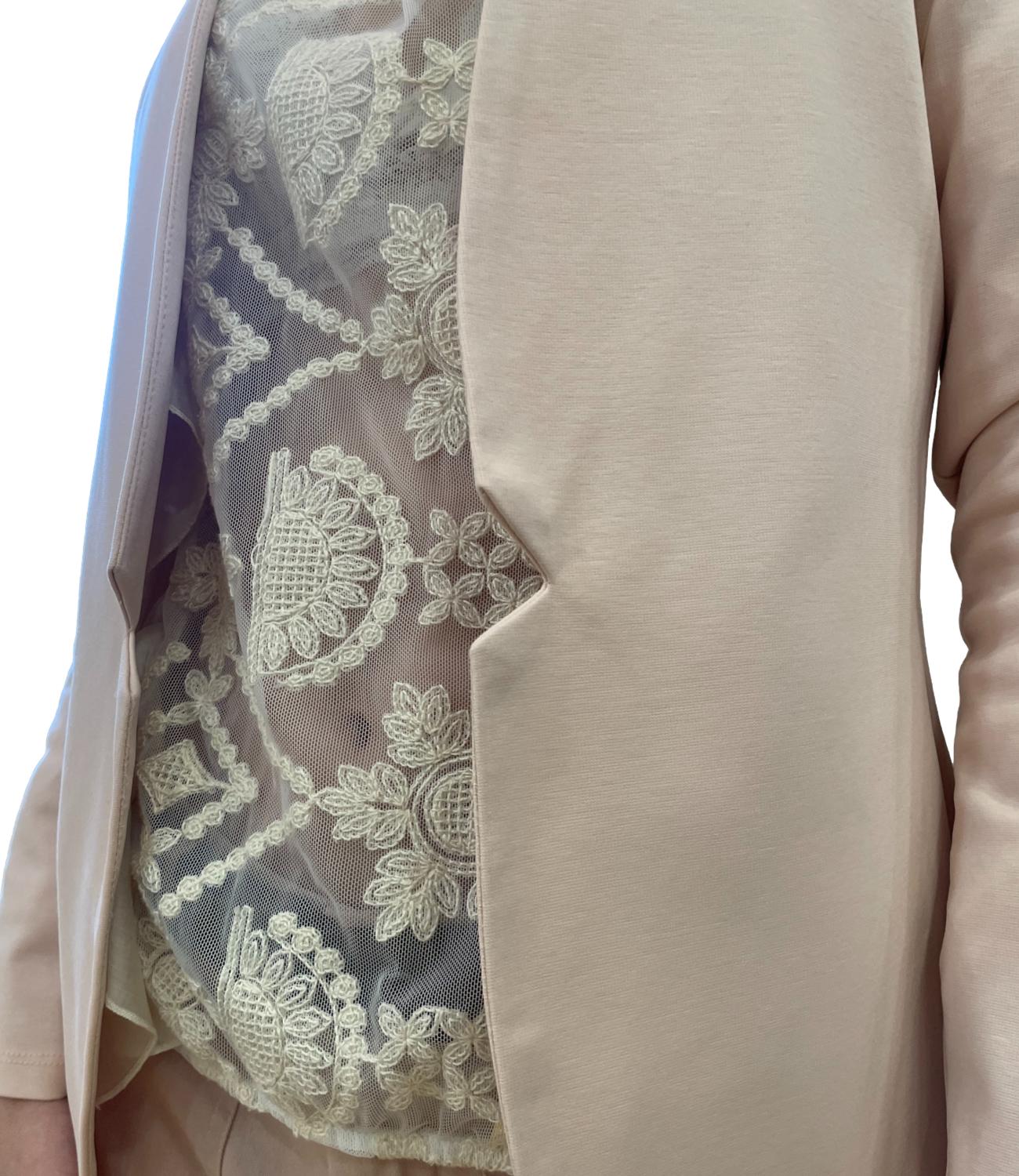 Susy Mix giacca aperta rosa donna