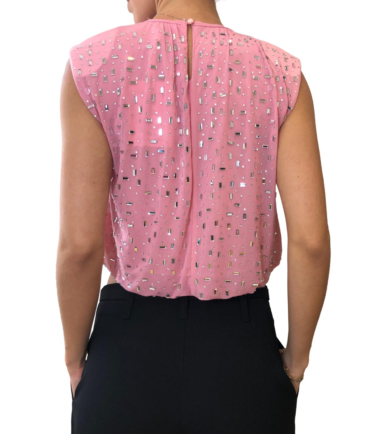 Susy Mix Top Rosa Cipria Donna