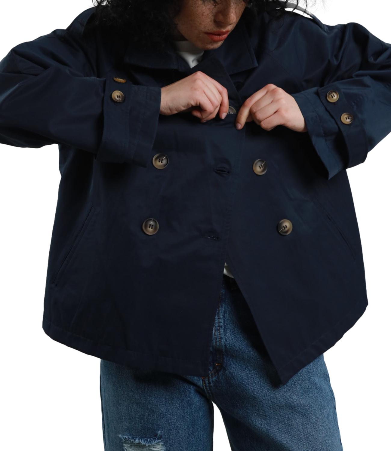 Susy Mix Trench Blu Donna