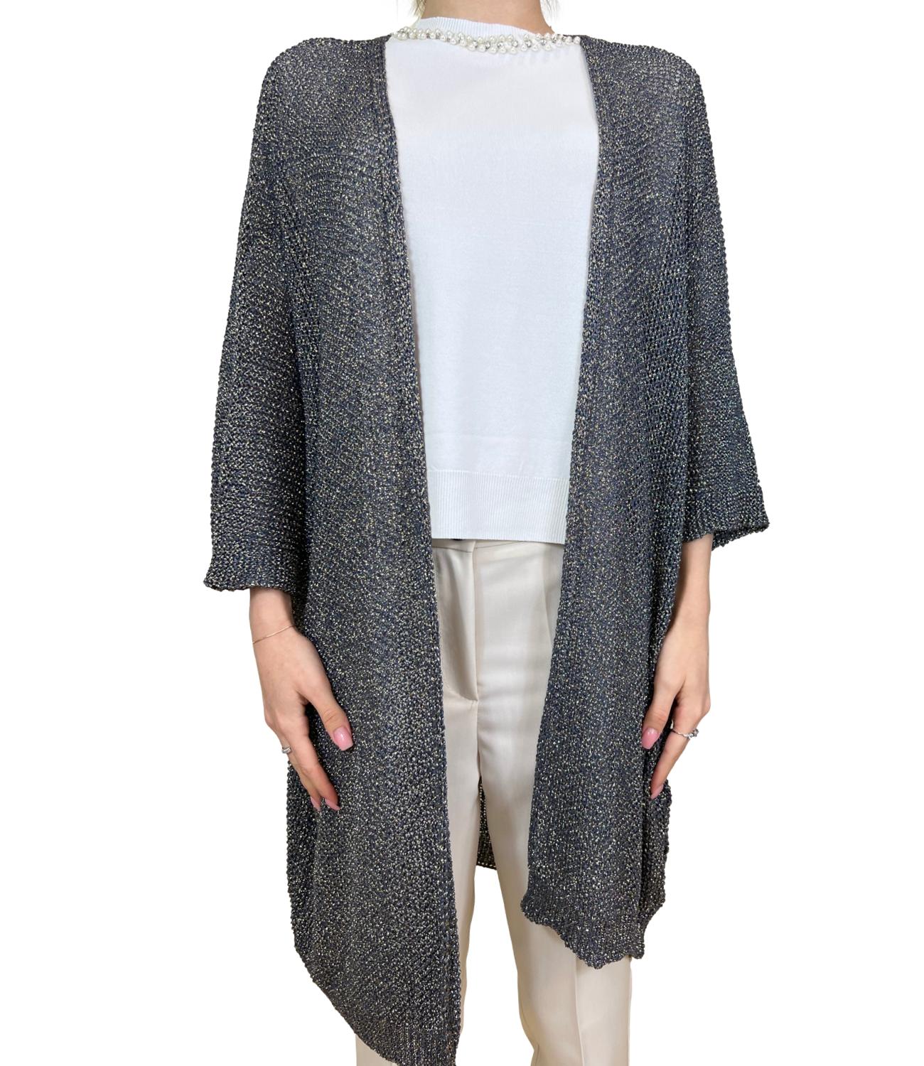 Susy Mix Cardigan Blu Donna