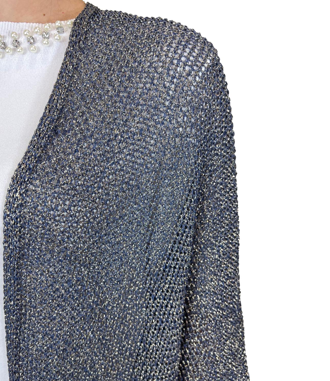 Susy Mix Cardigan Blu Donna