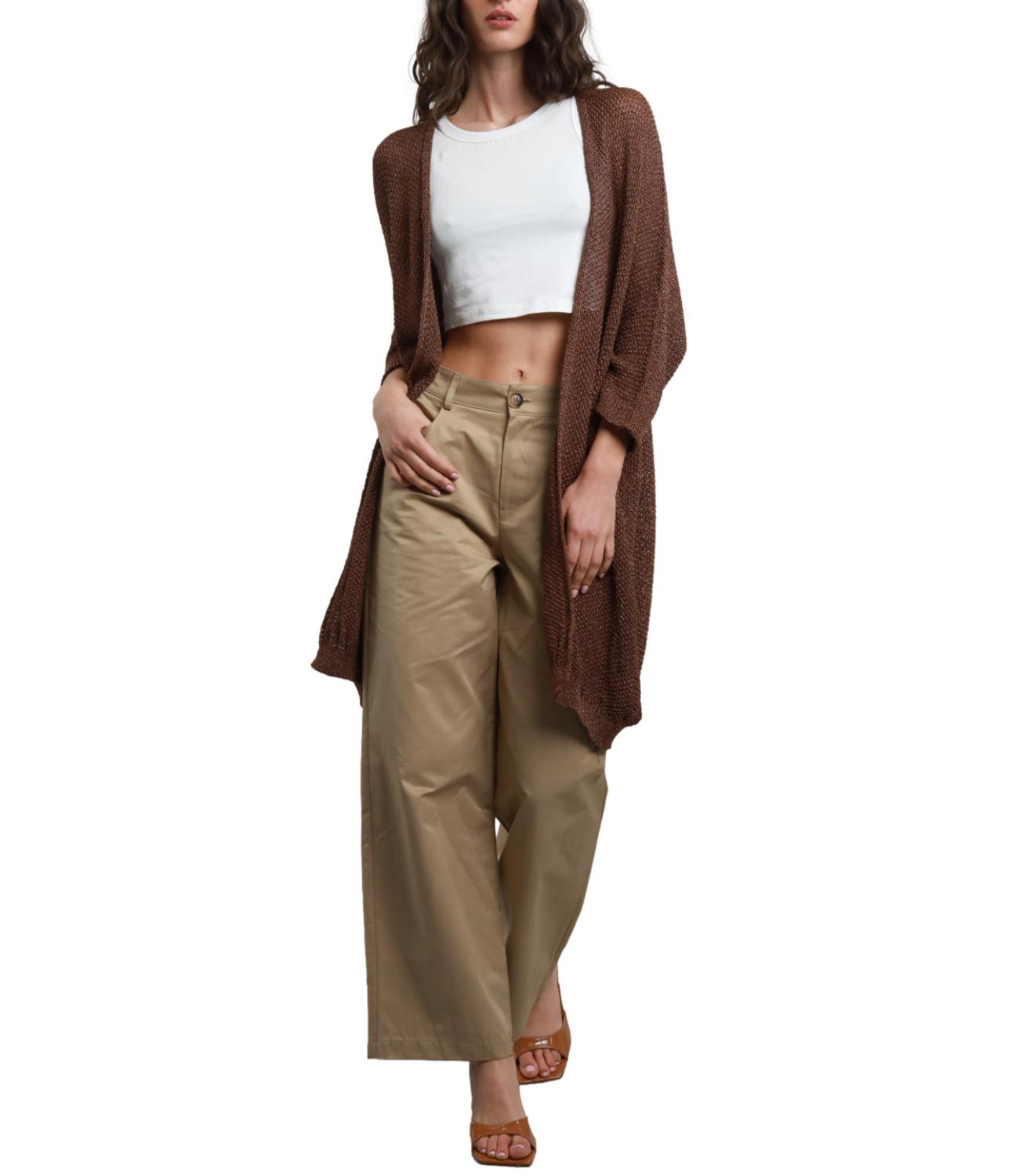 Susy Mix Cardigan Bronzo Donna