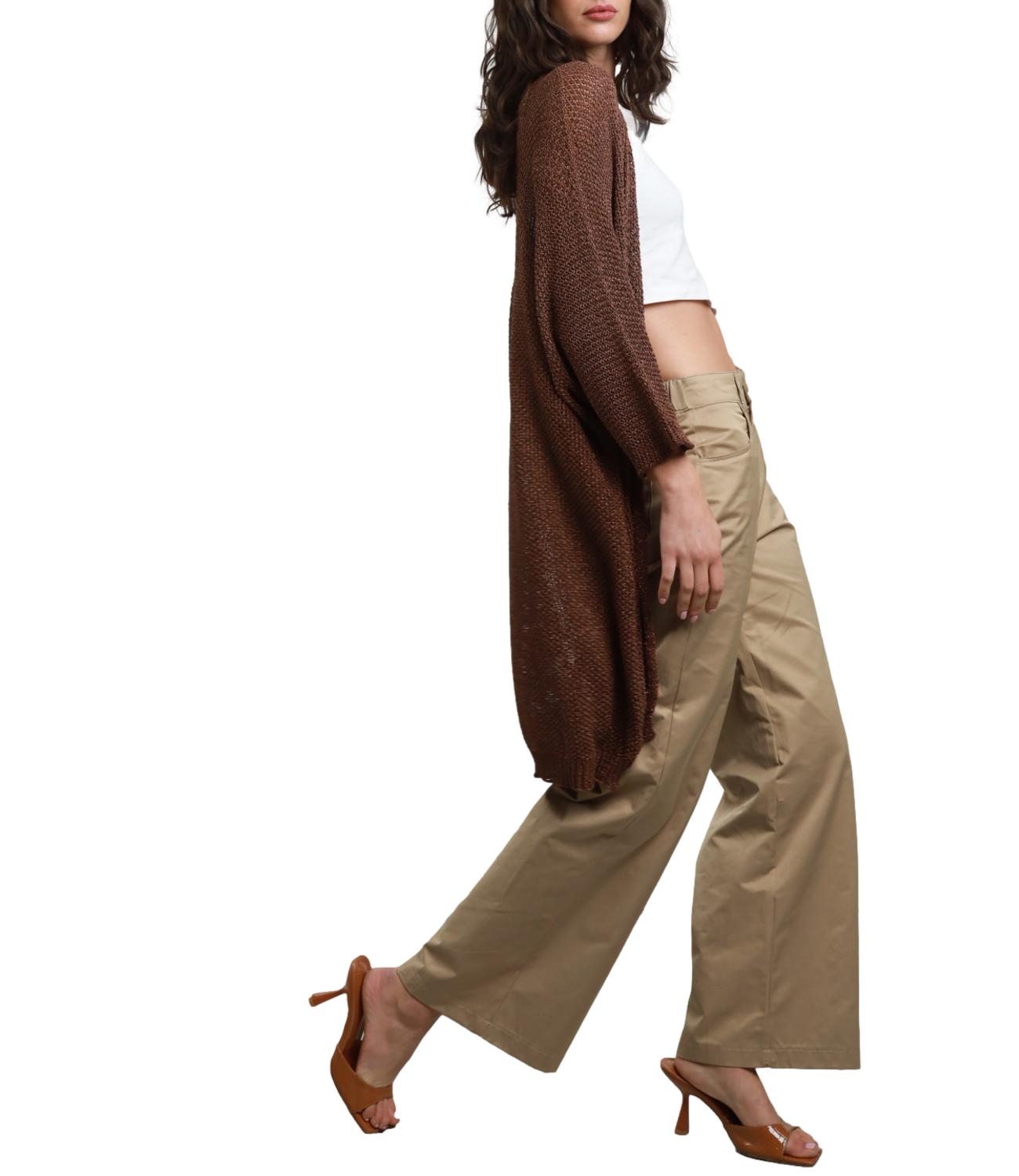 Susy Mix Cardigan Bronzo Donna