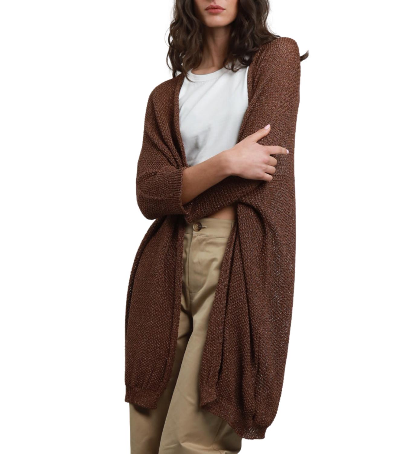 Susy Mix Cardigan Bronzo Donna