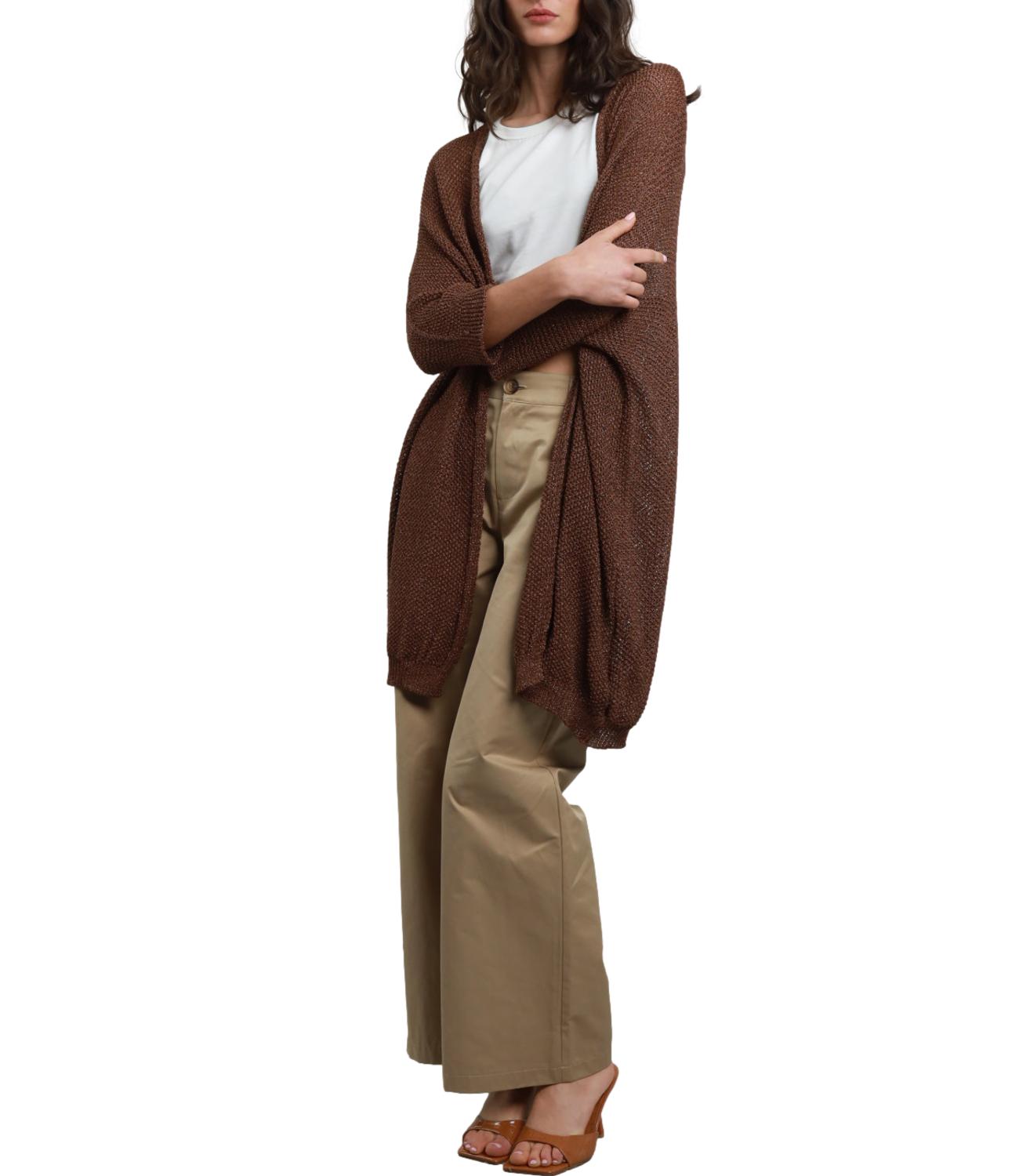 Susy Mix Cardigan Bronzo Donna