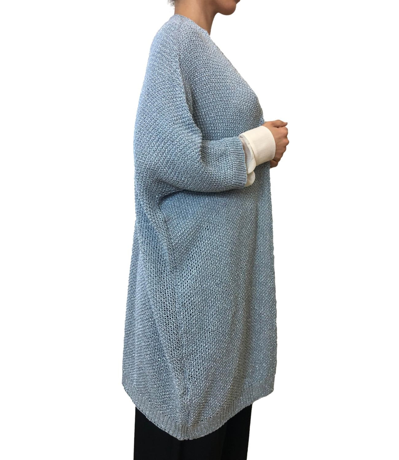 Susy Mix Cardigan Celeste Donna