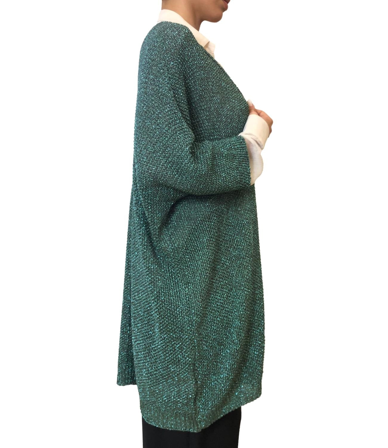 Susy Mix Cardigan Verde Militare Donna