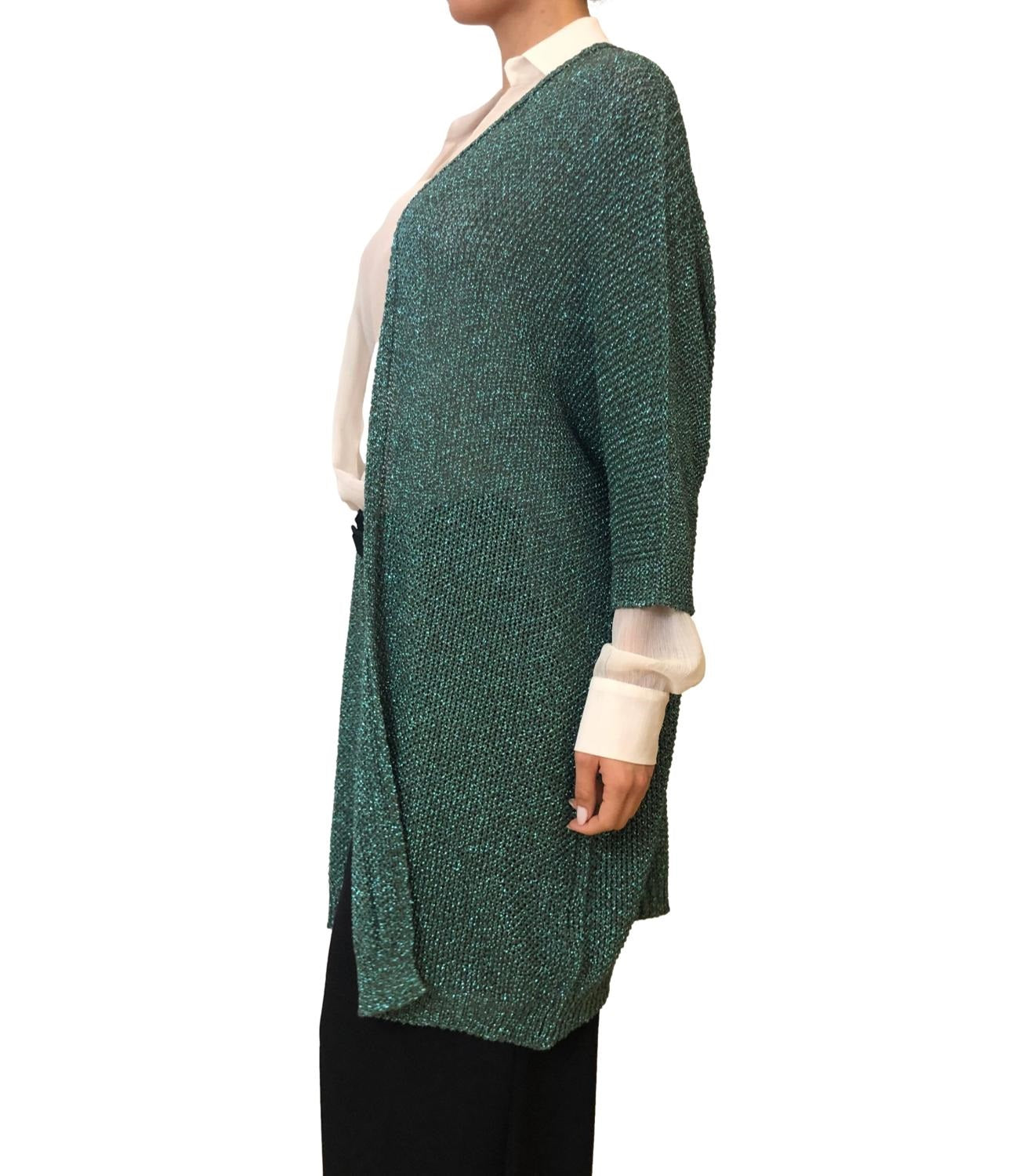 Susy Mix Cardigan Verde Militare Donna