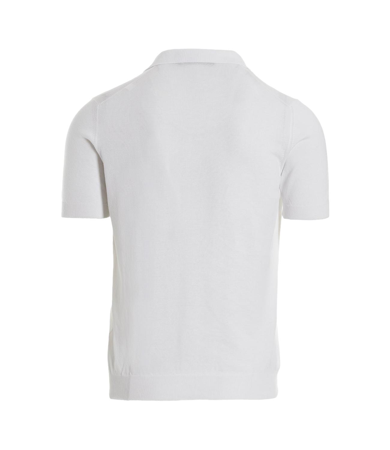 Polo knitted Keith bianca