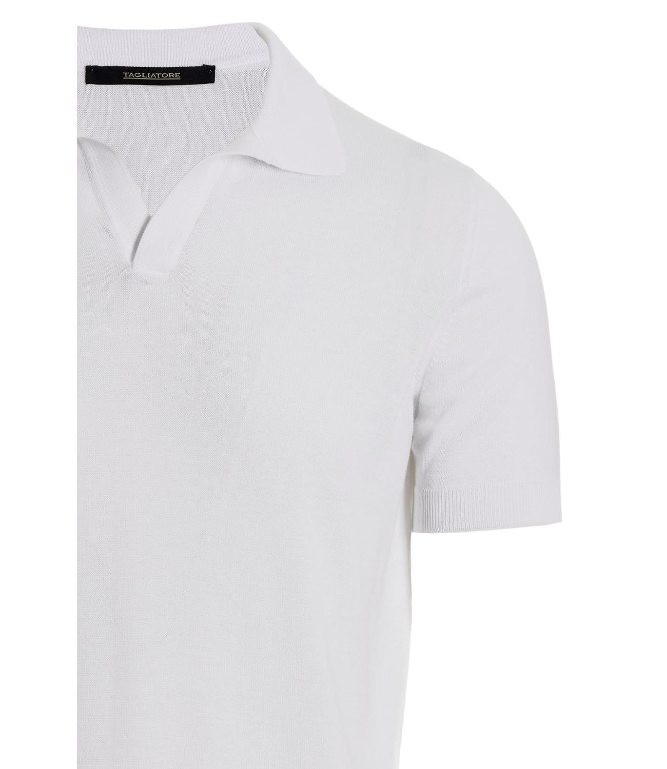 Polo knitted Keith bianca