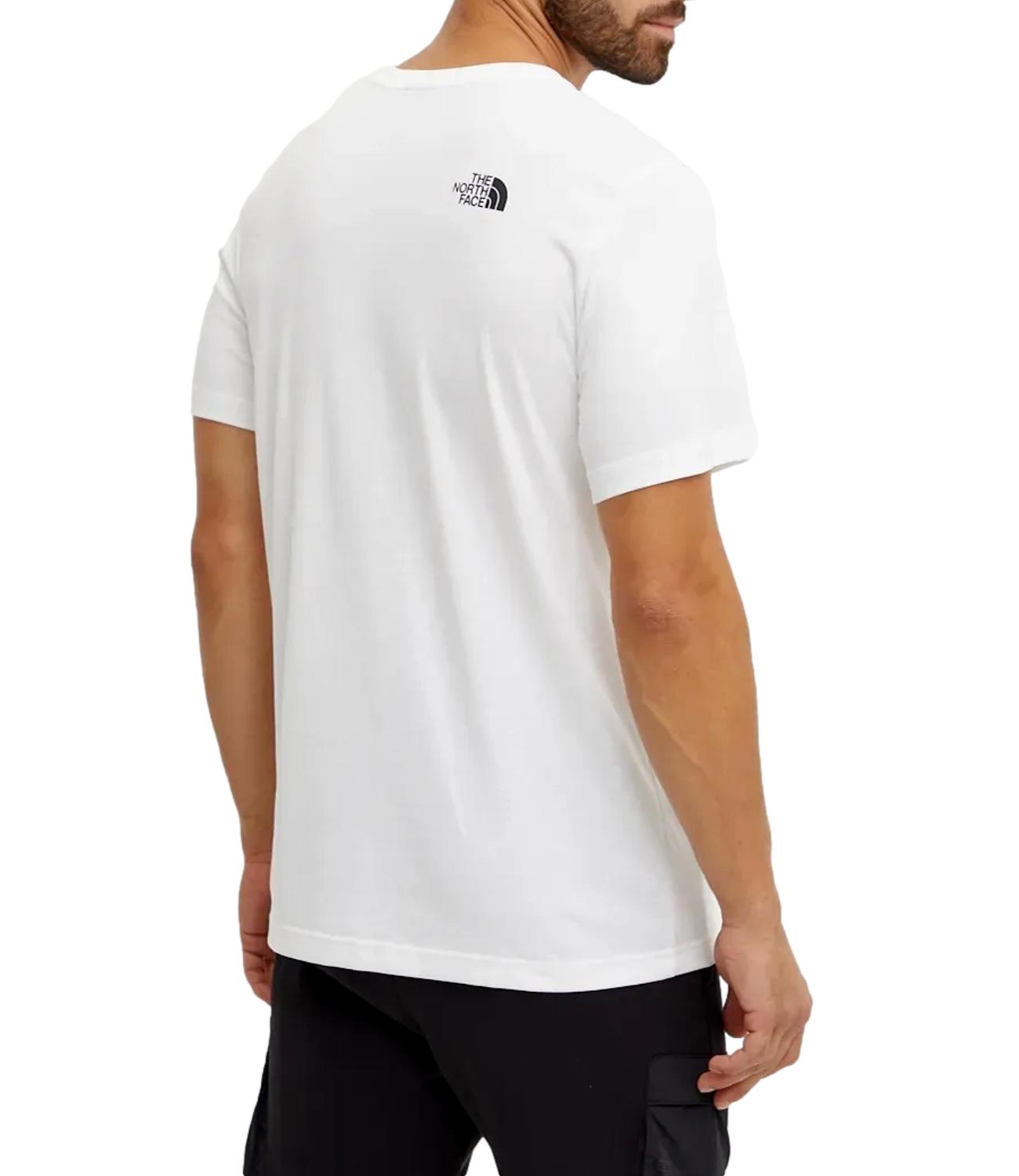 T-shirt Fine da uomo bianca