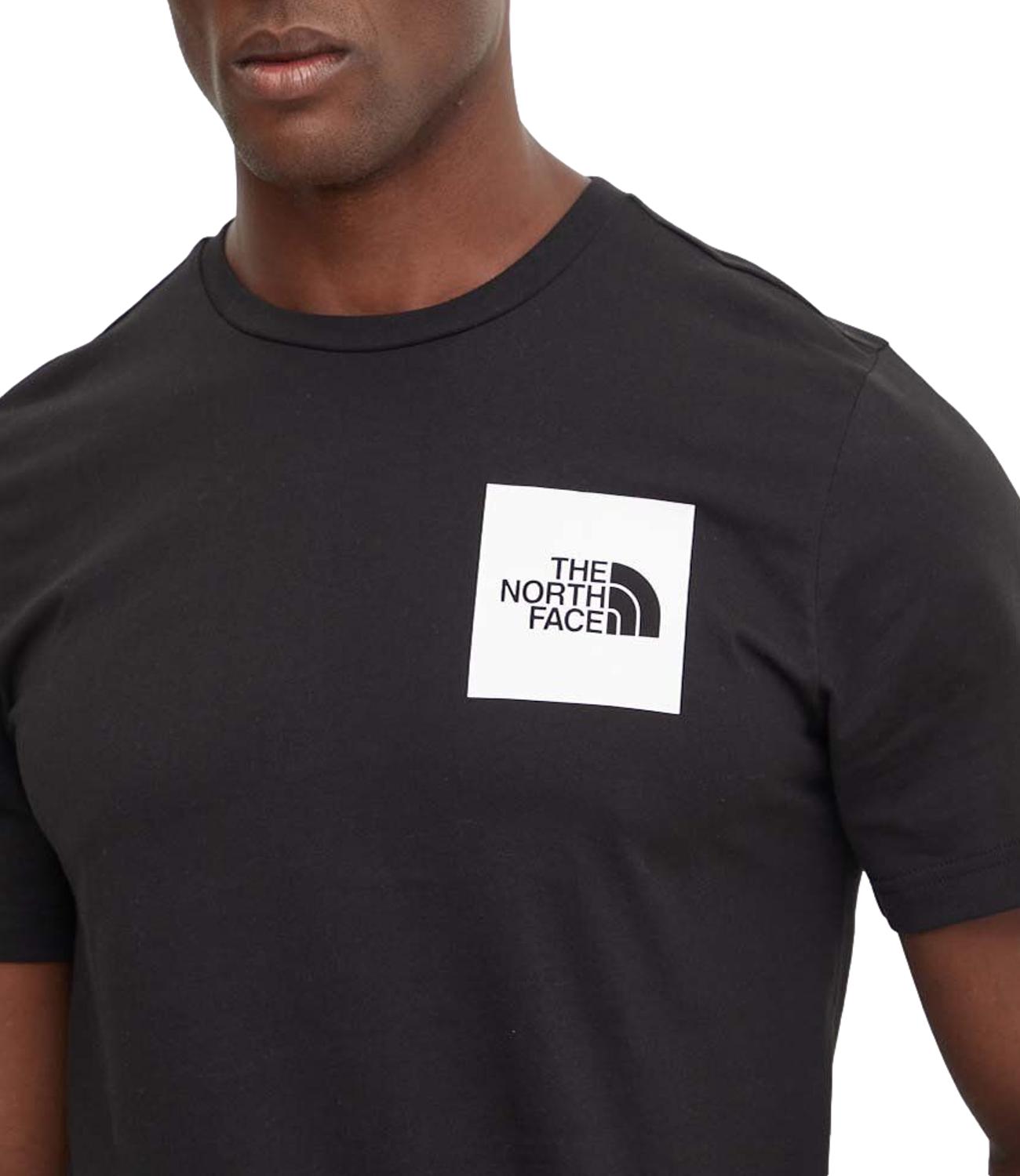 T-shirt Fine da uomo nera