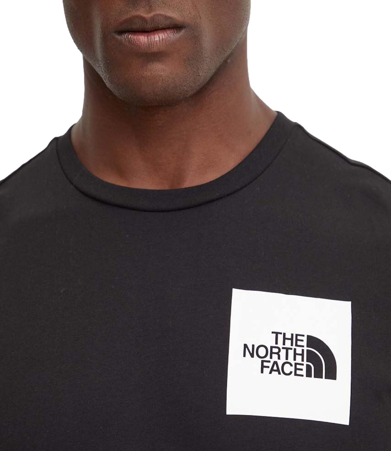 T-shirt Fine da uomo nera
