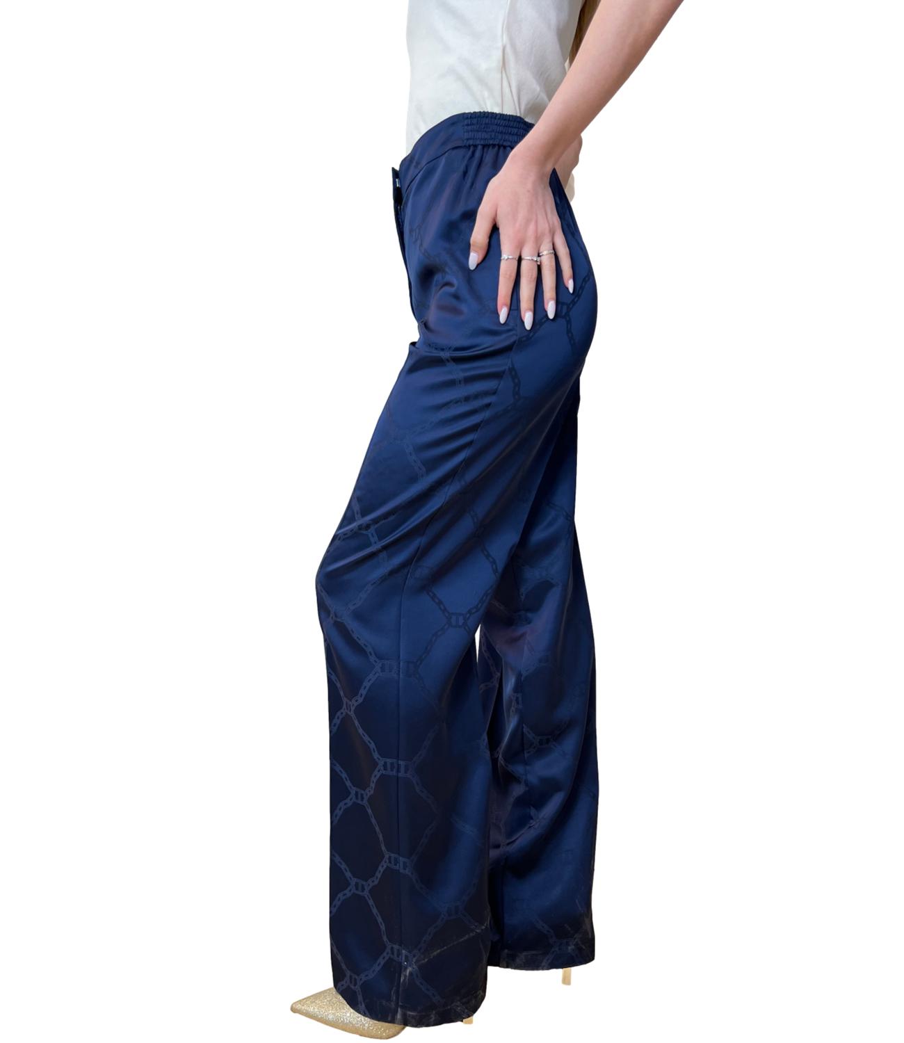 Twinset Pantaloni Indaco Donna