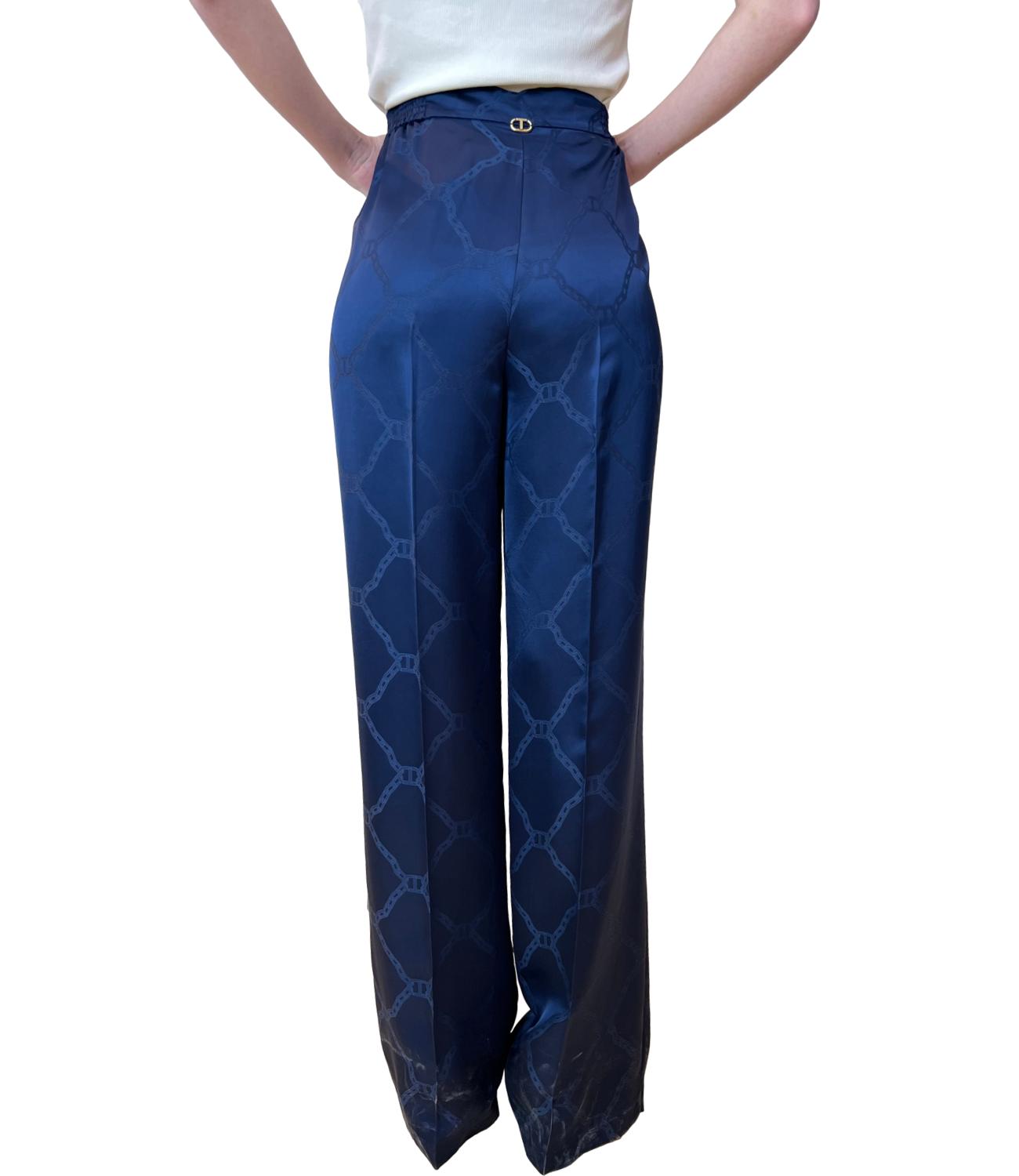 Twinset Pantaloni Indaco Donna