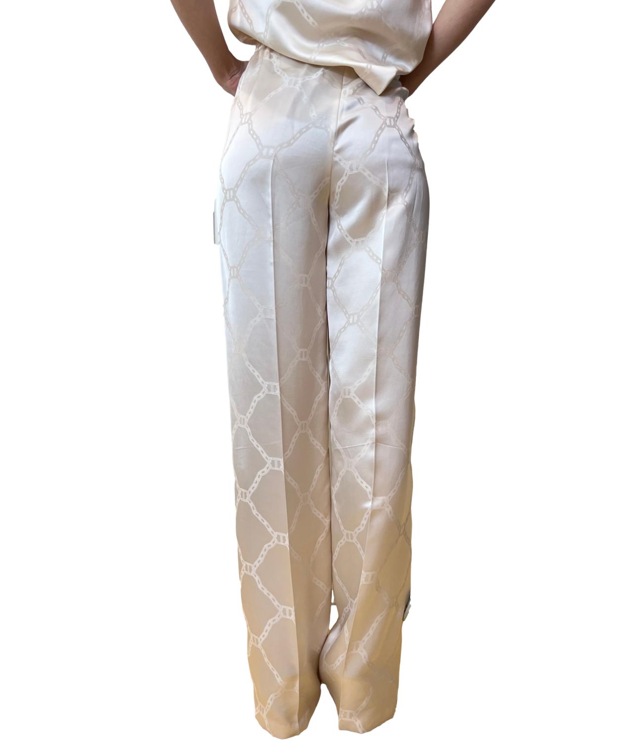 Twinset Pantalone Bianco Donna