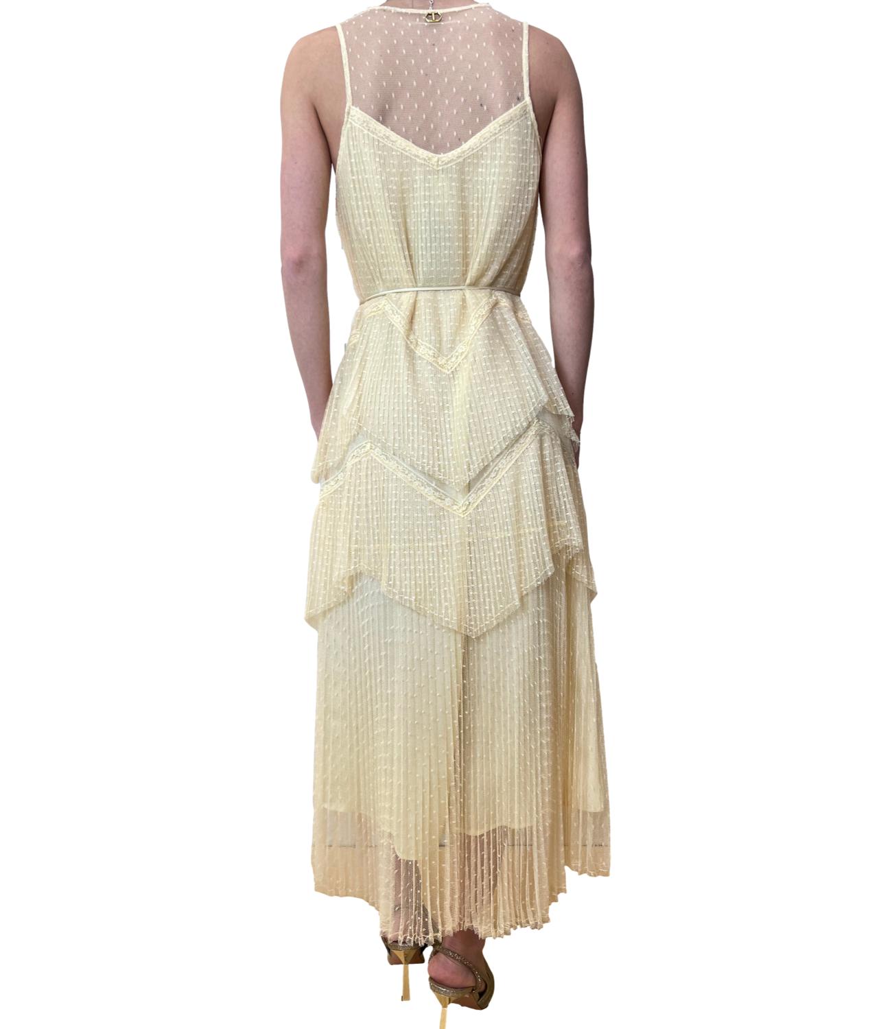 Twinset Abito Vaniglia Donna
