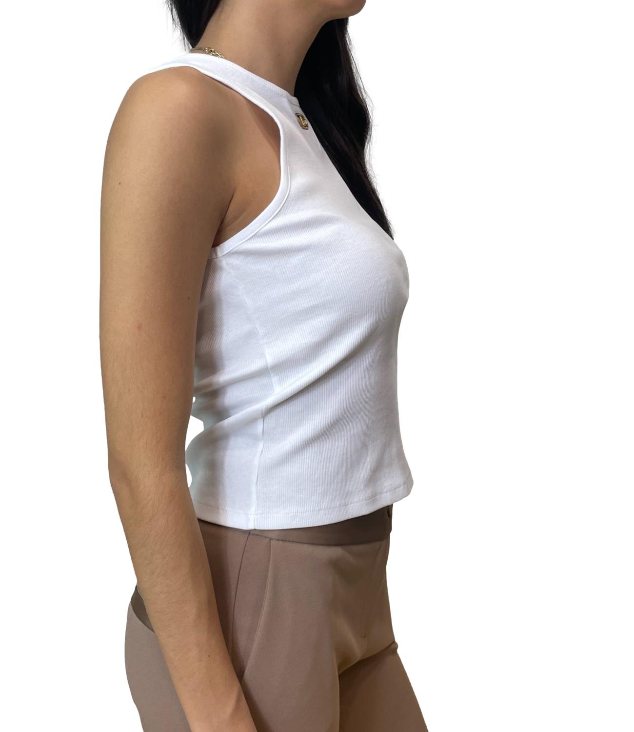 Twinset Canotta Bianco Ottico Donna