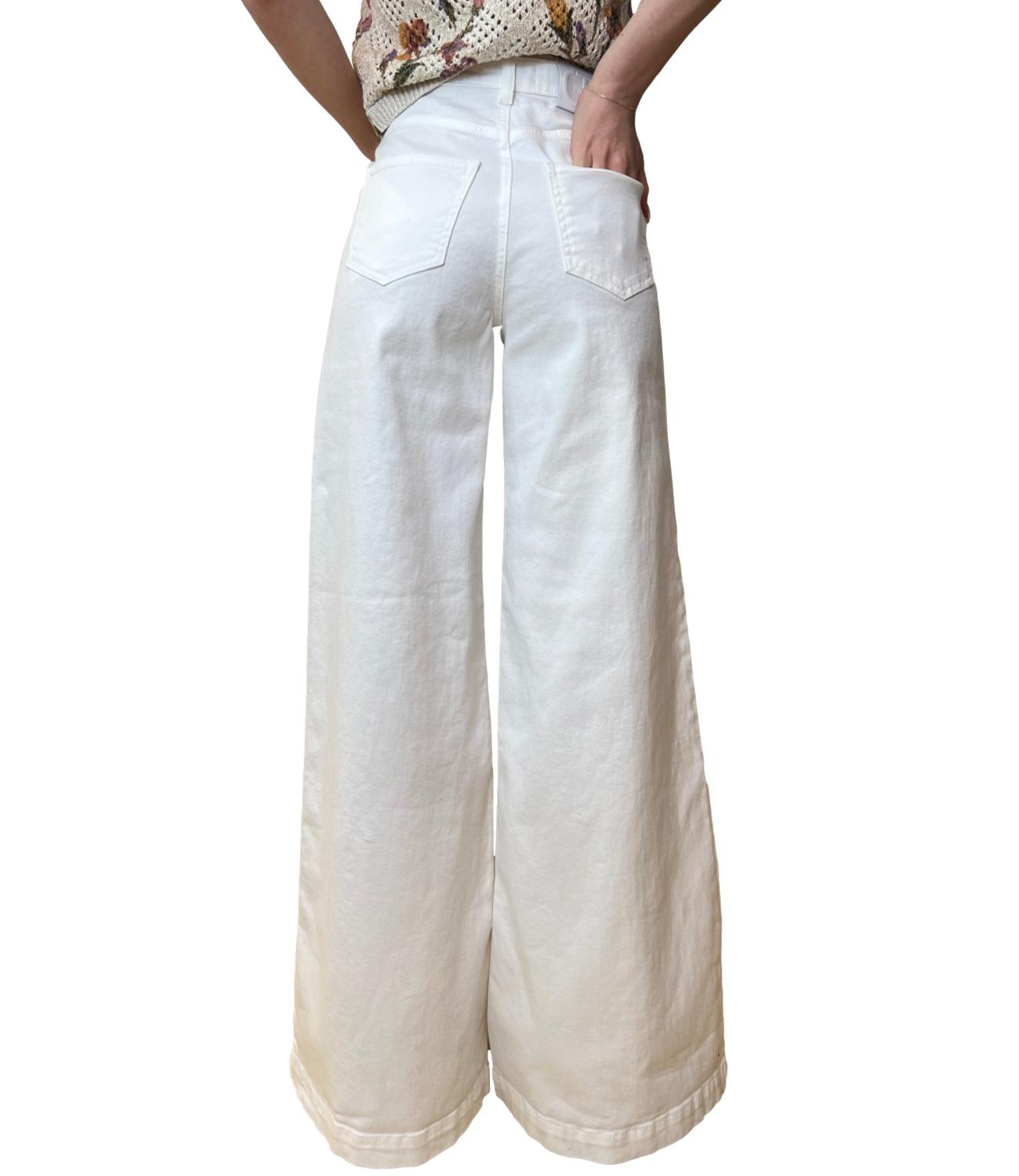 Twinset Jeans Bianco Donna