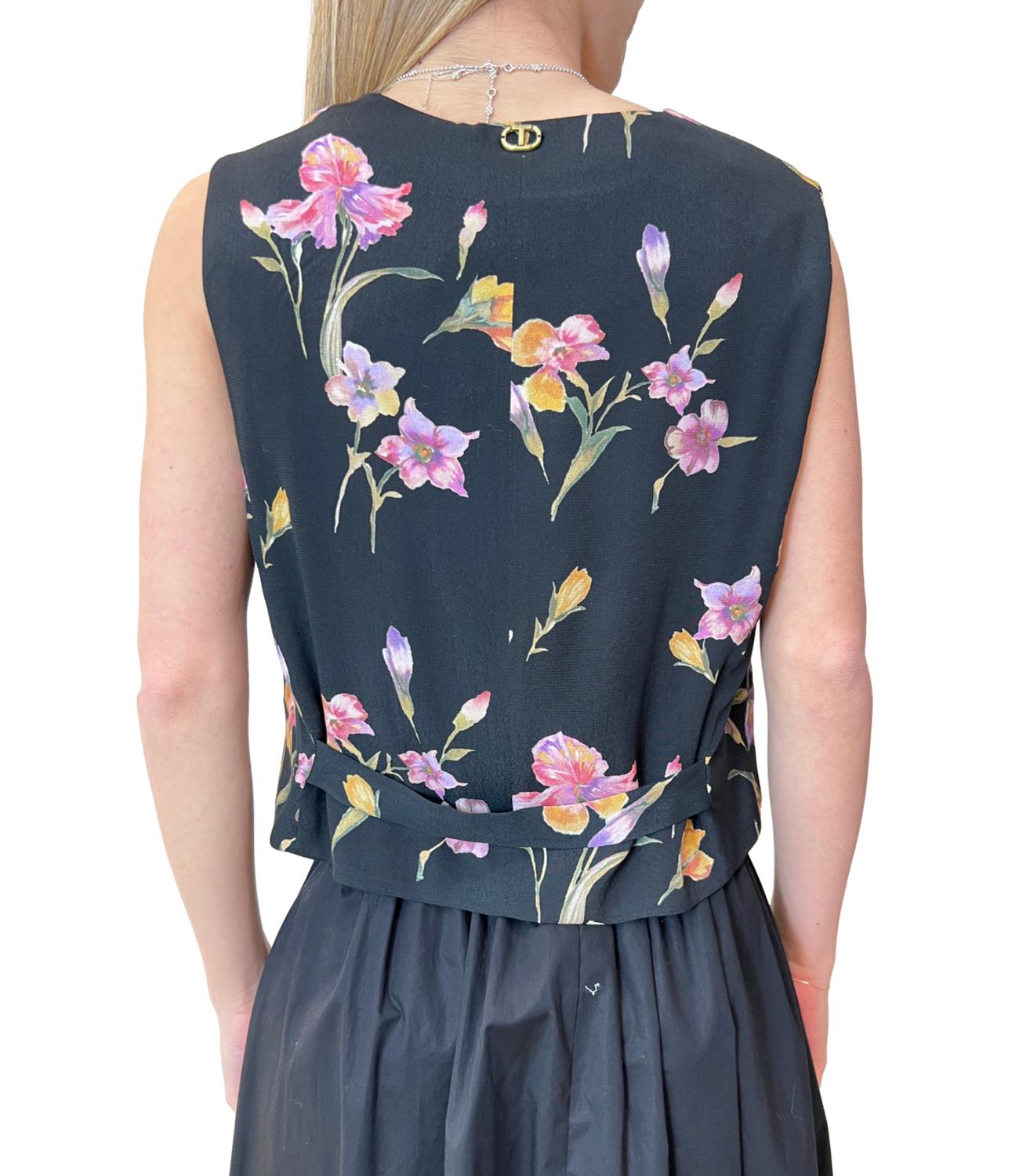Twinset Gilet Multicolor Nero Donna