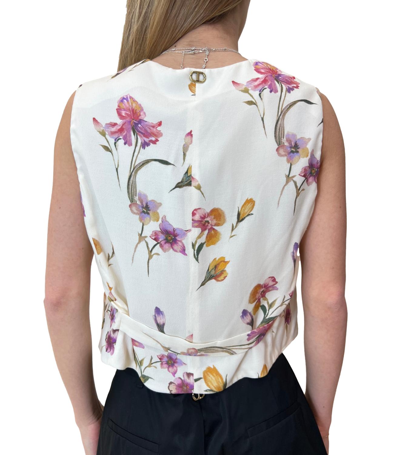 Twinset Gilet Multicolor Madreperla Donna