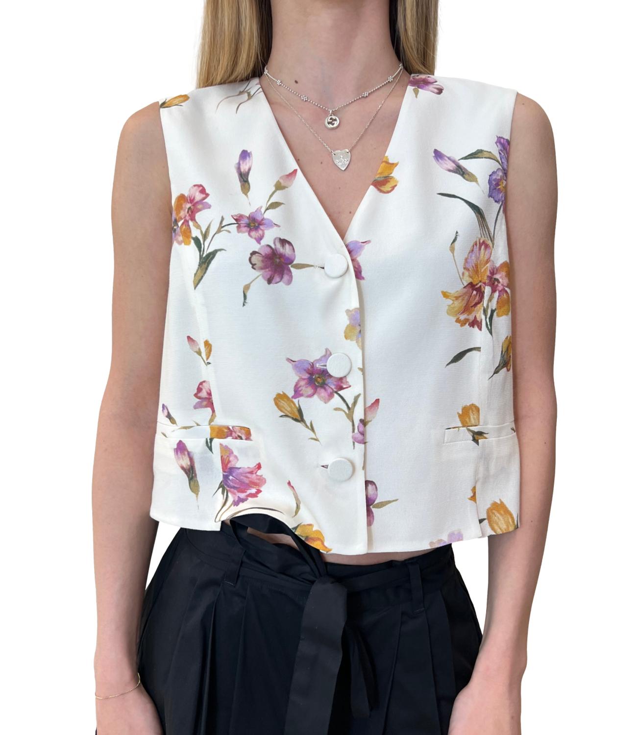 Twinset Gilet Multicolor Madreperla Donna
