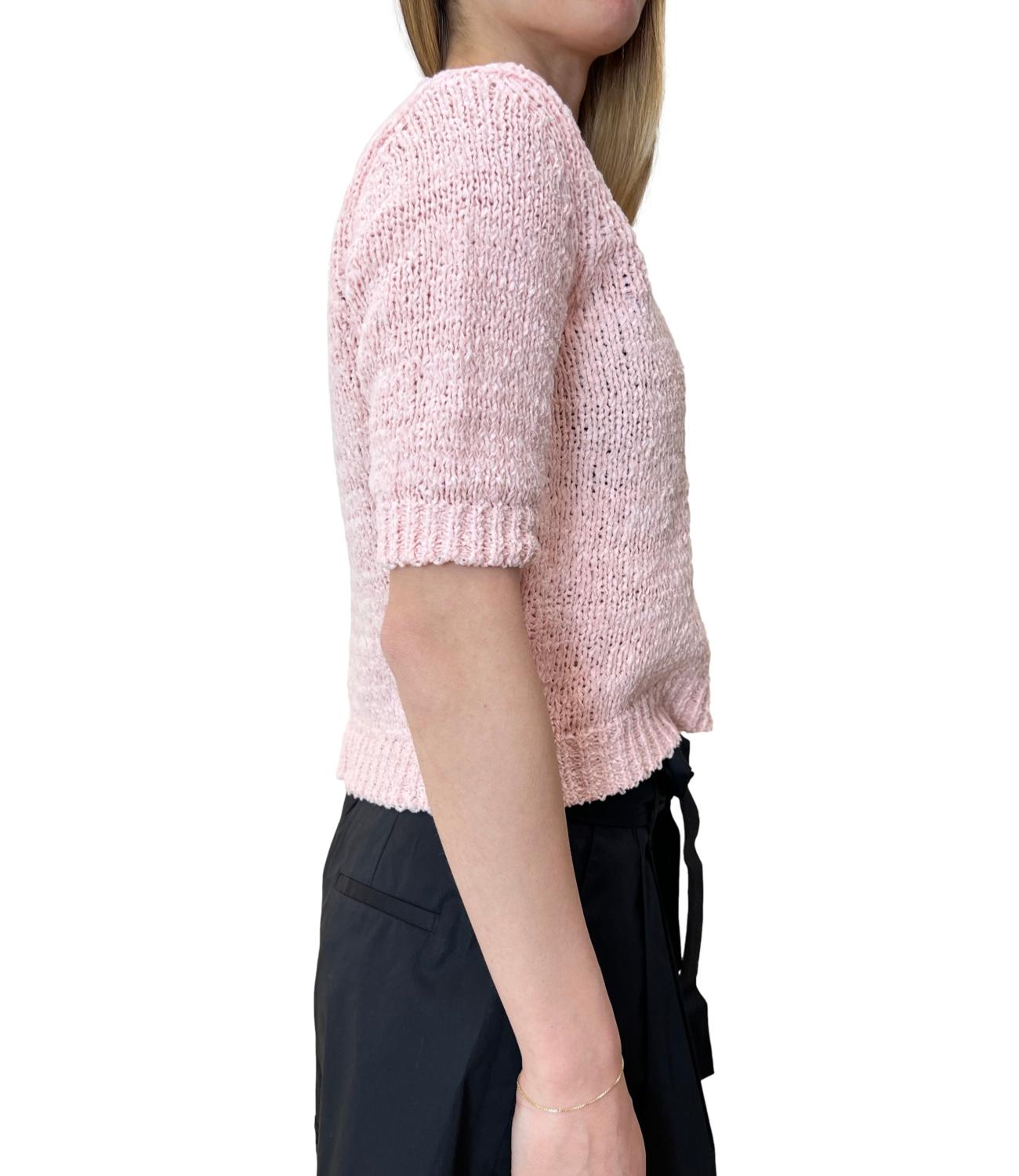 Twinset maglia rosa donna