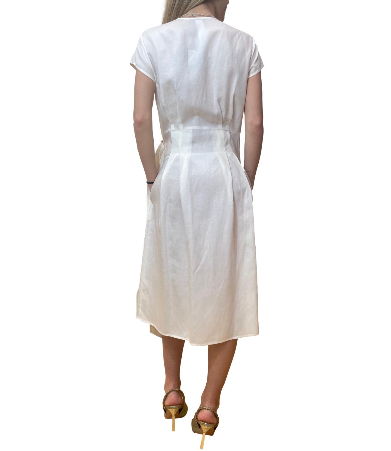 Twinset Abito Bianco Donna