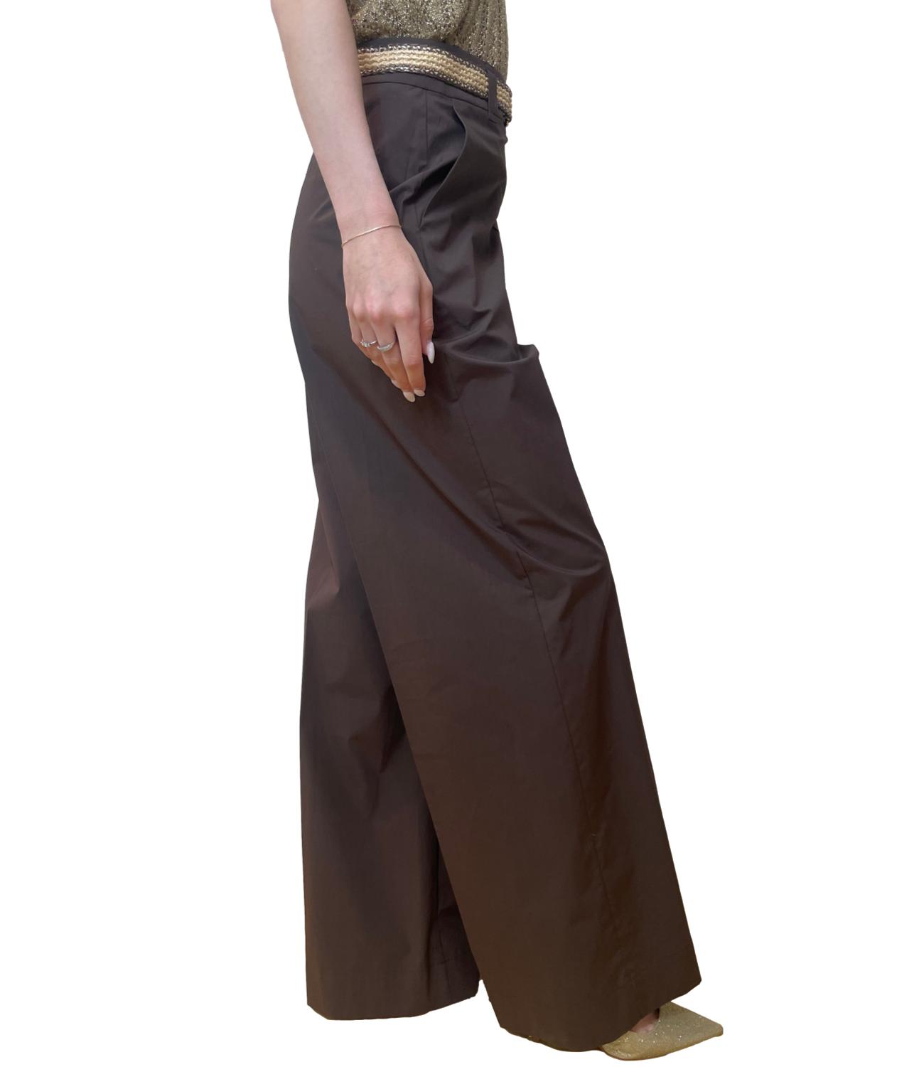 Twinset pantalone caffè donna