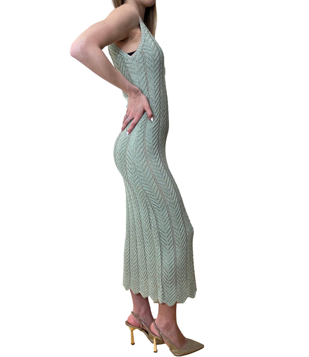 Twinset abito verde donna