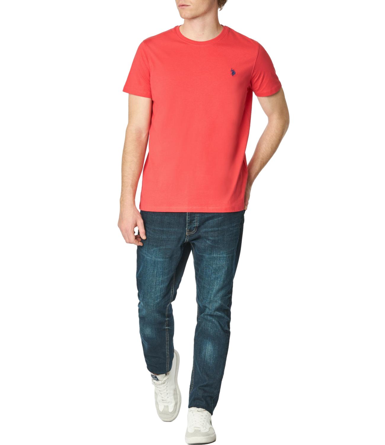 T-shirt U.S. Polo Assn girocollo corallo