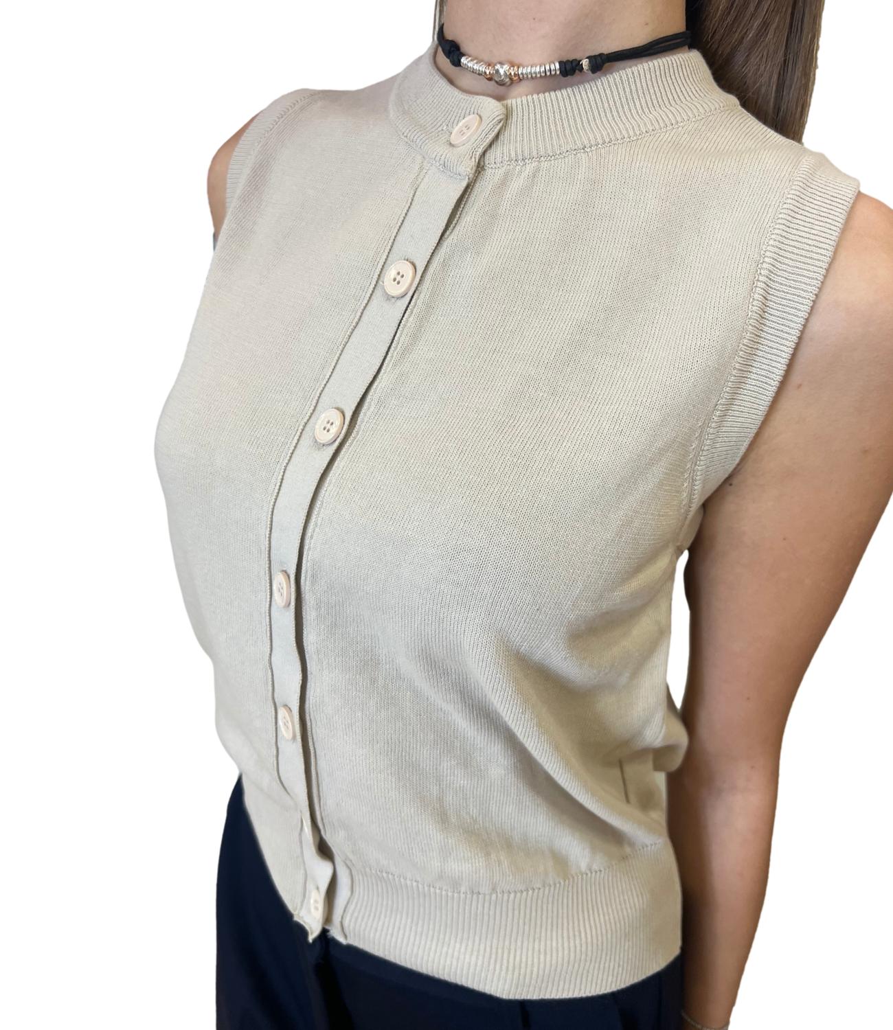 Vicolo Cardigan Crema Donna