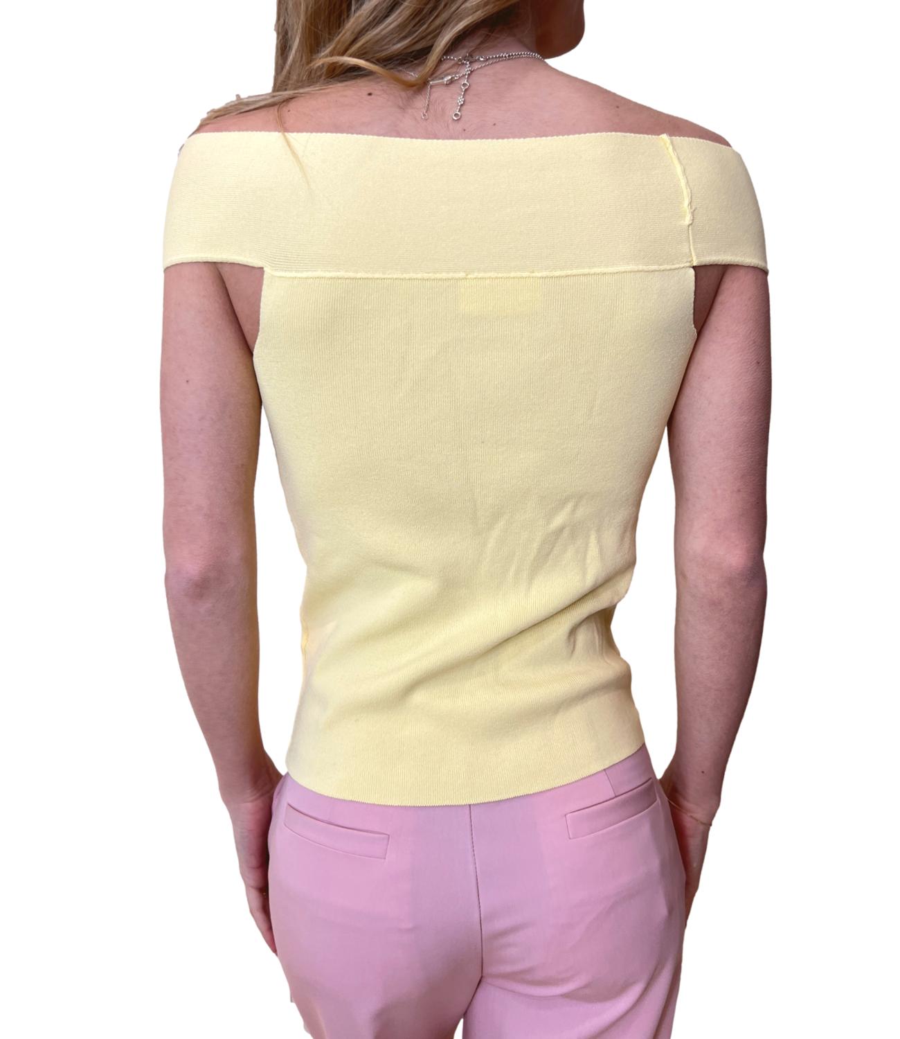 Vicolo T-shirt Cut Out Giallo Donna