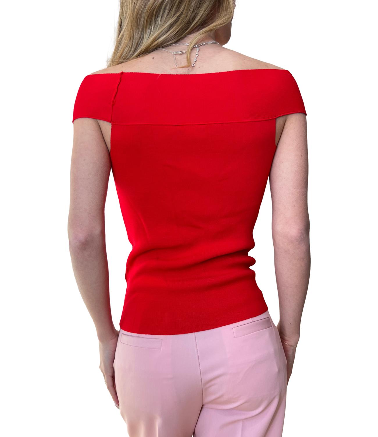 Vicolo T-shirt Cut Out Rossa Donna