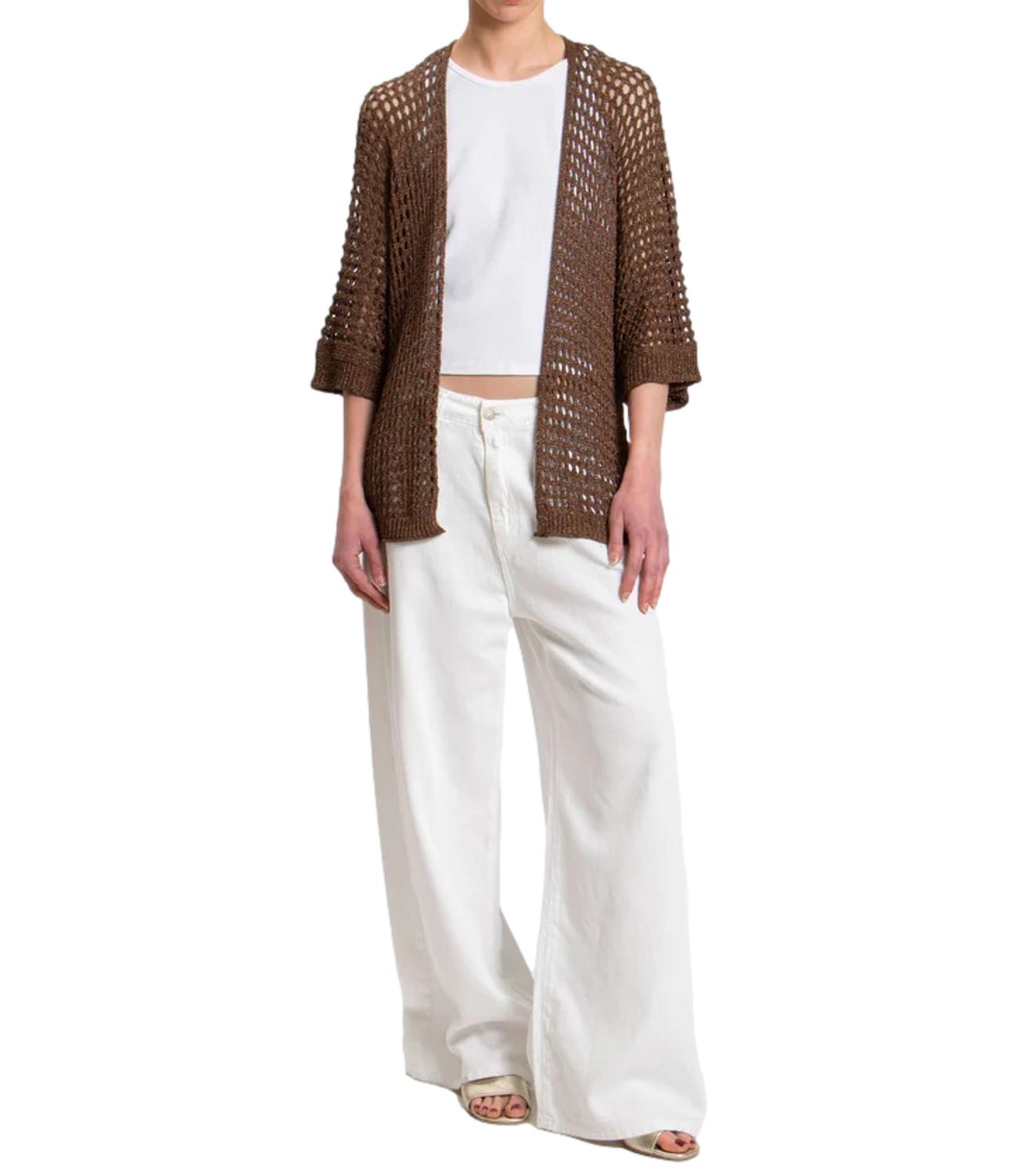 Vicolo coprispalle rete marrone donna