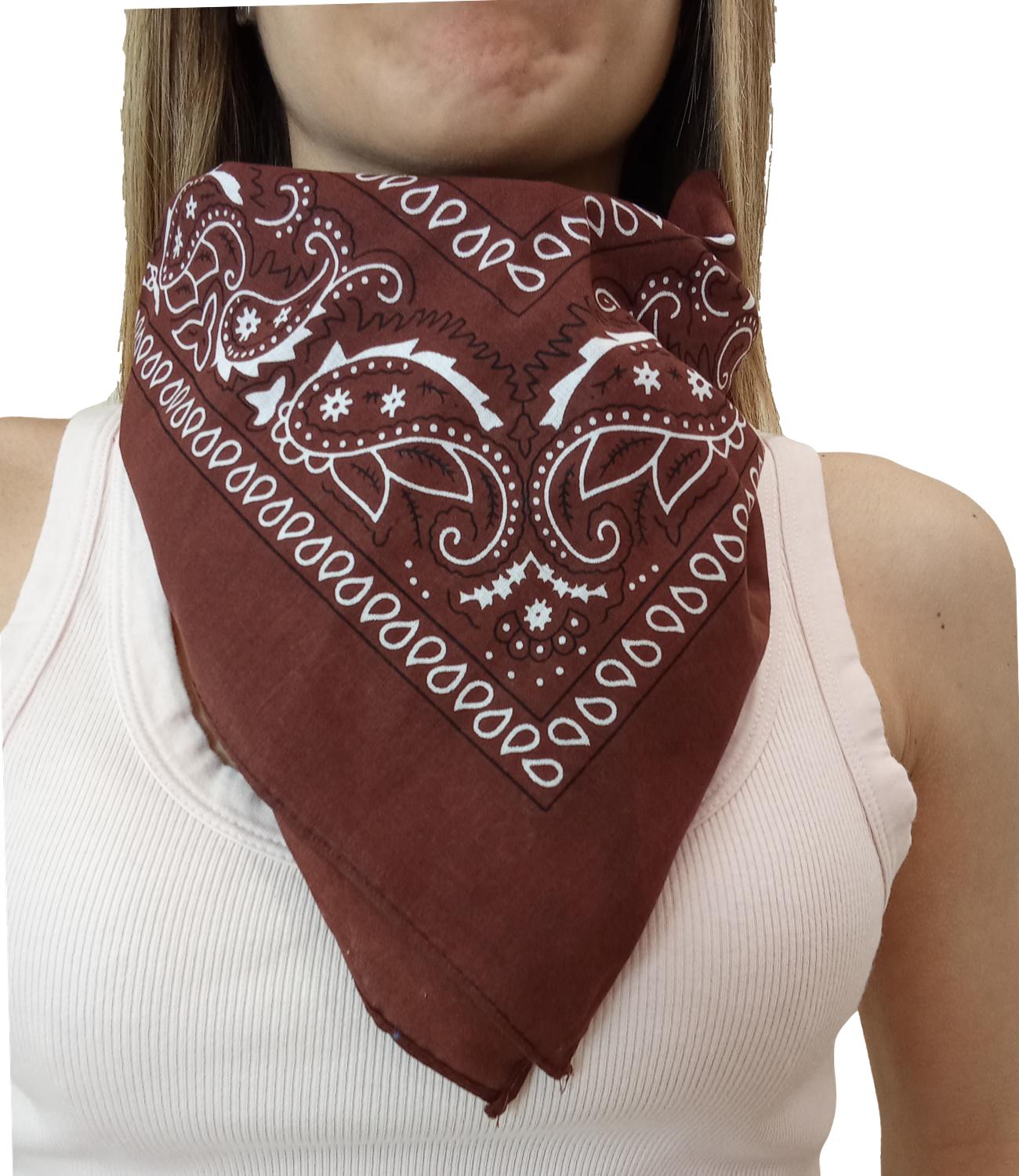 Vicolo bandana marrone donna