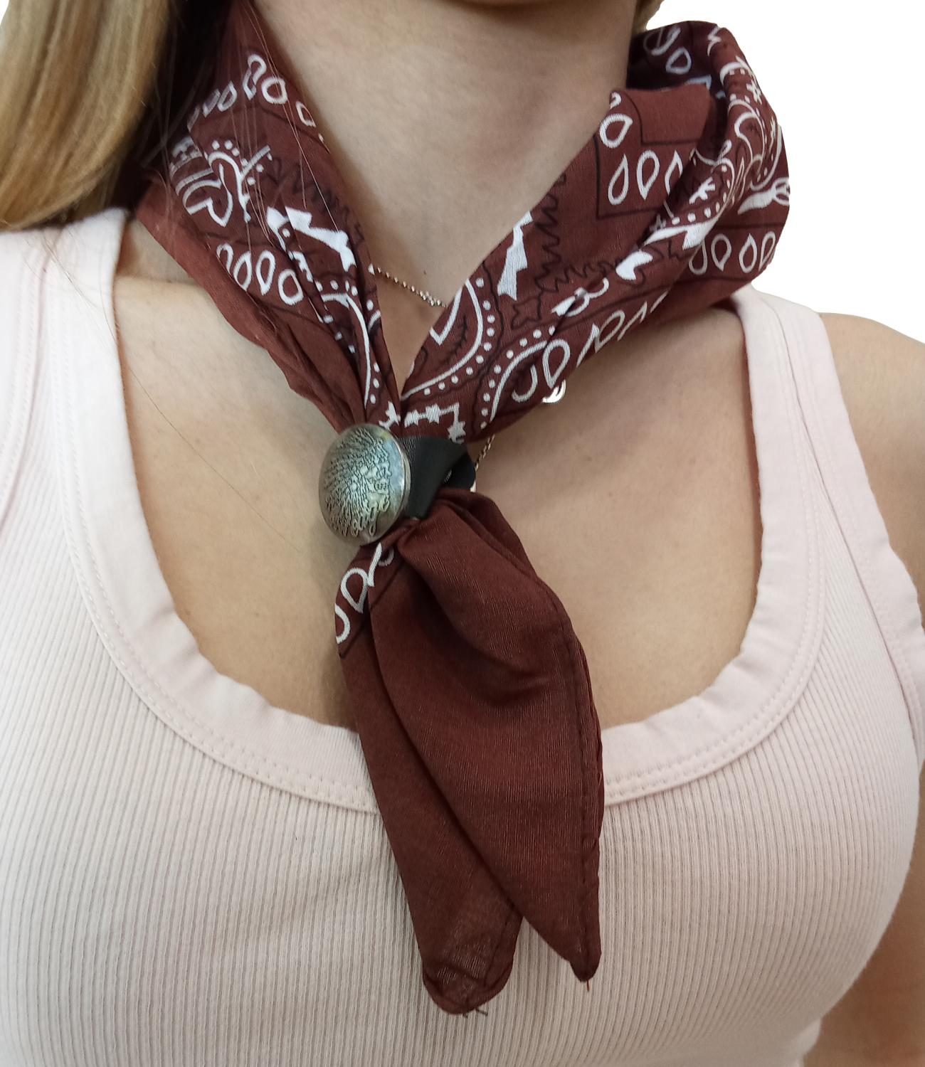 Vicolo bandana marrone donna
