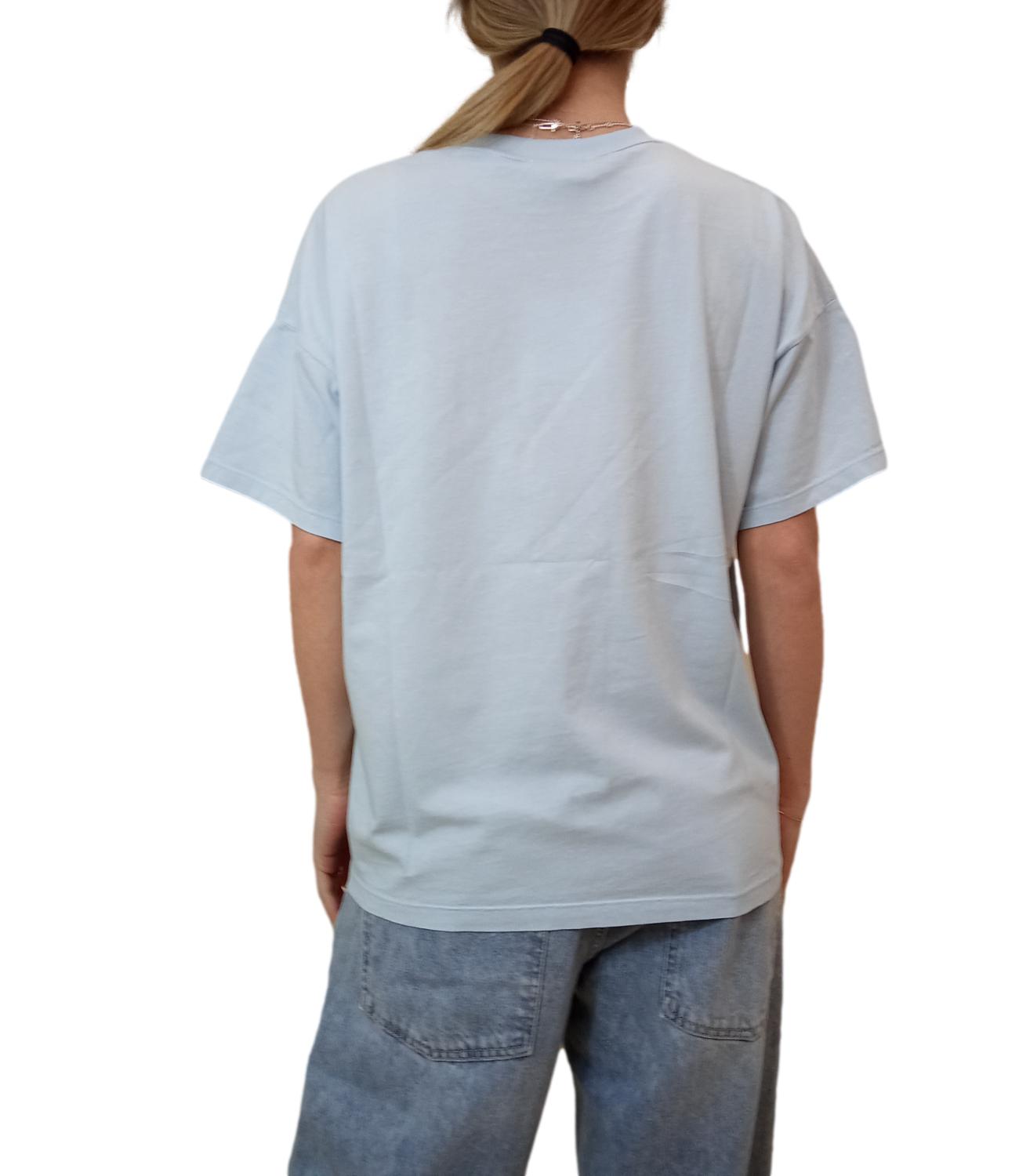 Vicolo t-shirt celeste donna