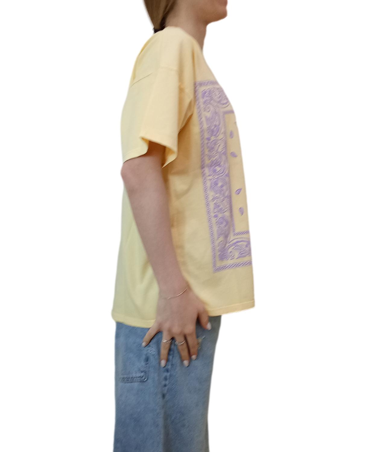 Vicolo t-shirt gialla donna