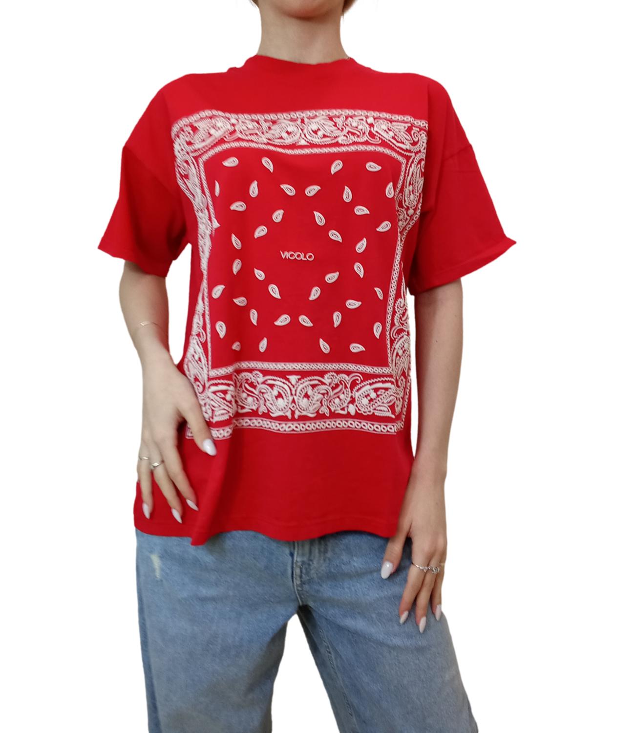 Vicolo t-shirt rossa donna