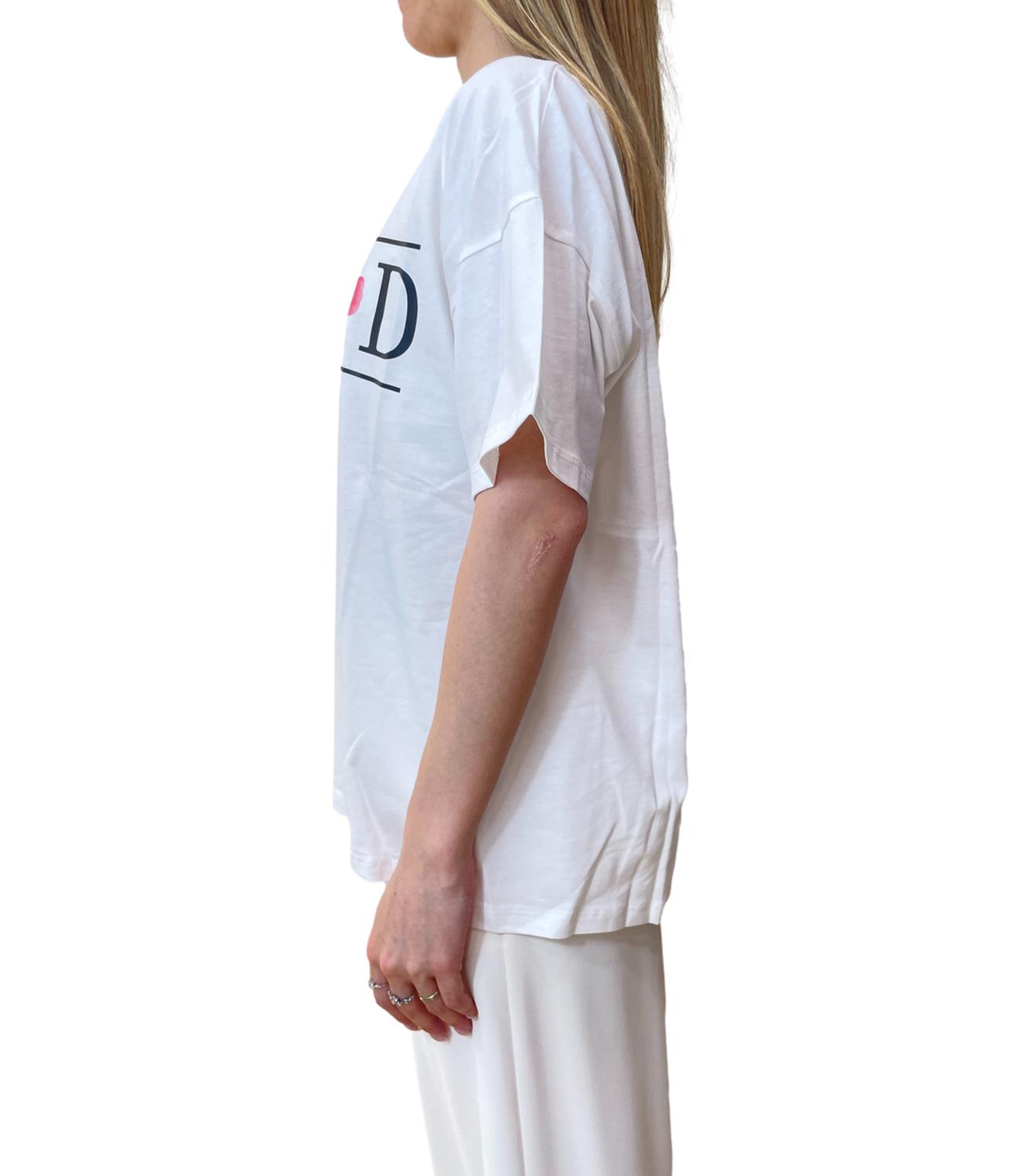 Vicolo t-shirt bianca donna