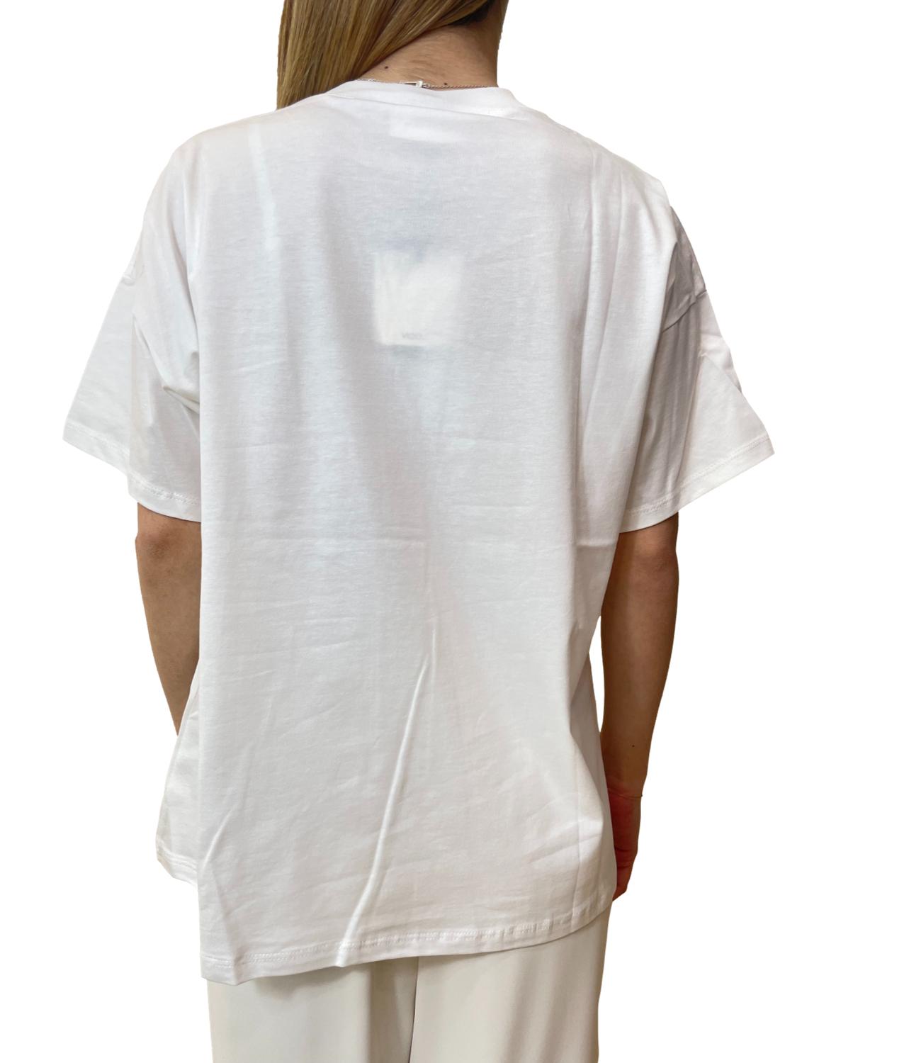 Vicolo t-shirt bianca donna