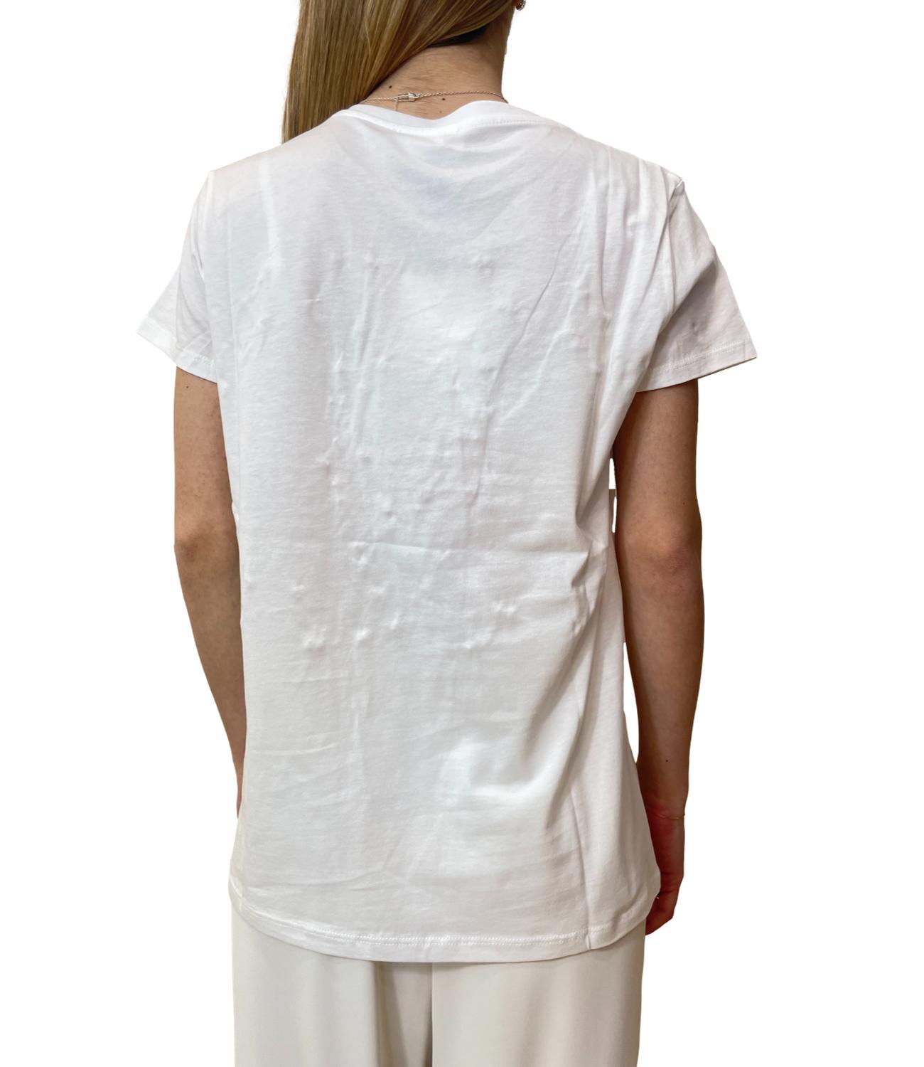Vicolo t-shirt bianco/viola donna