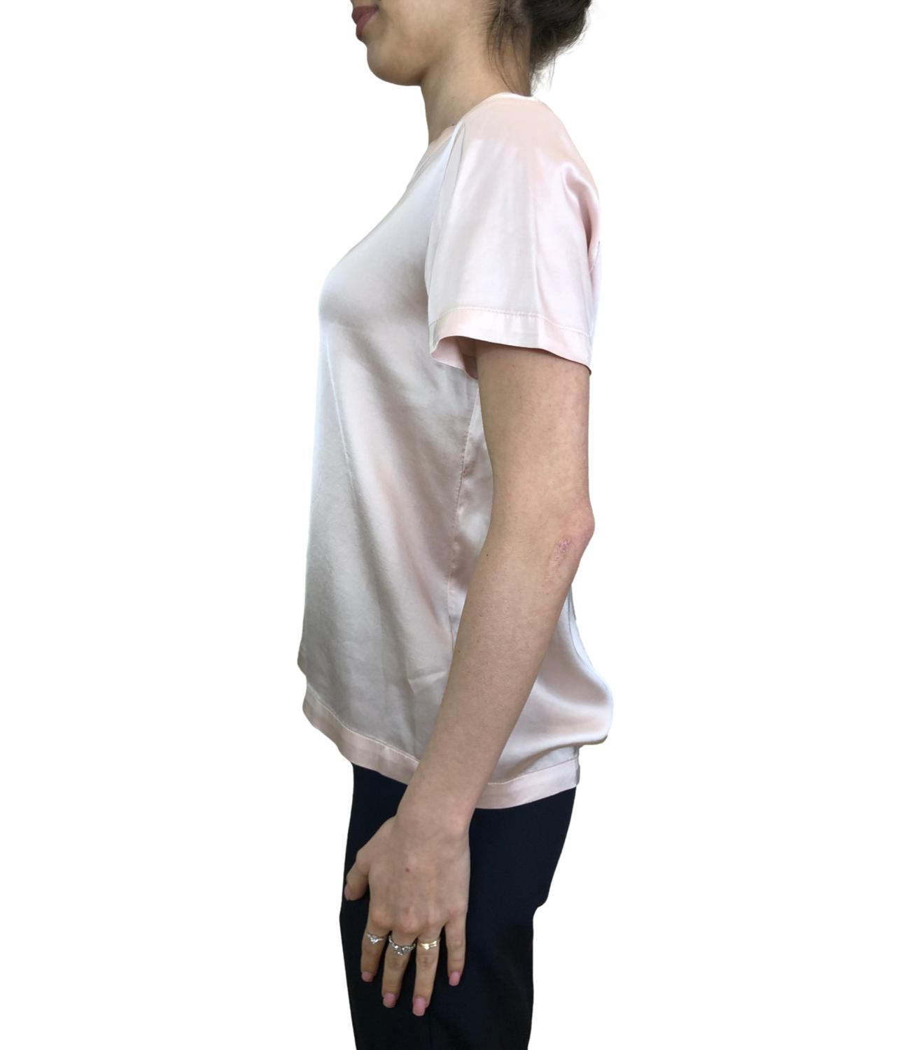 Vicolo maglia in satin rosa cipria donna