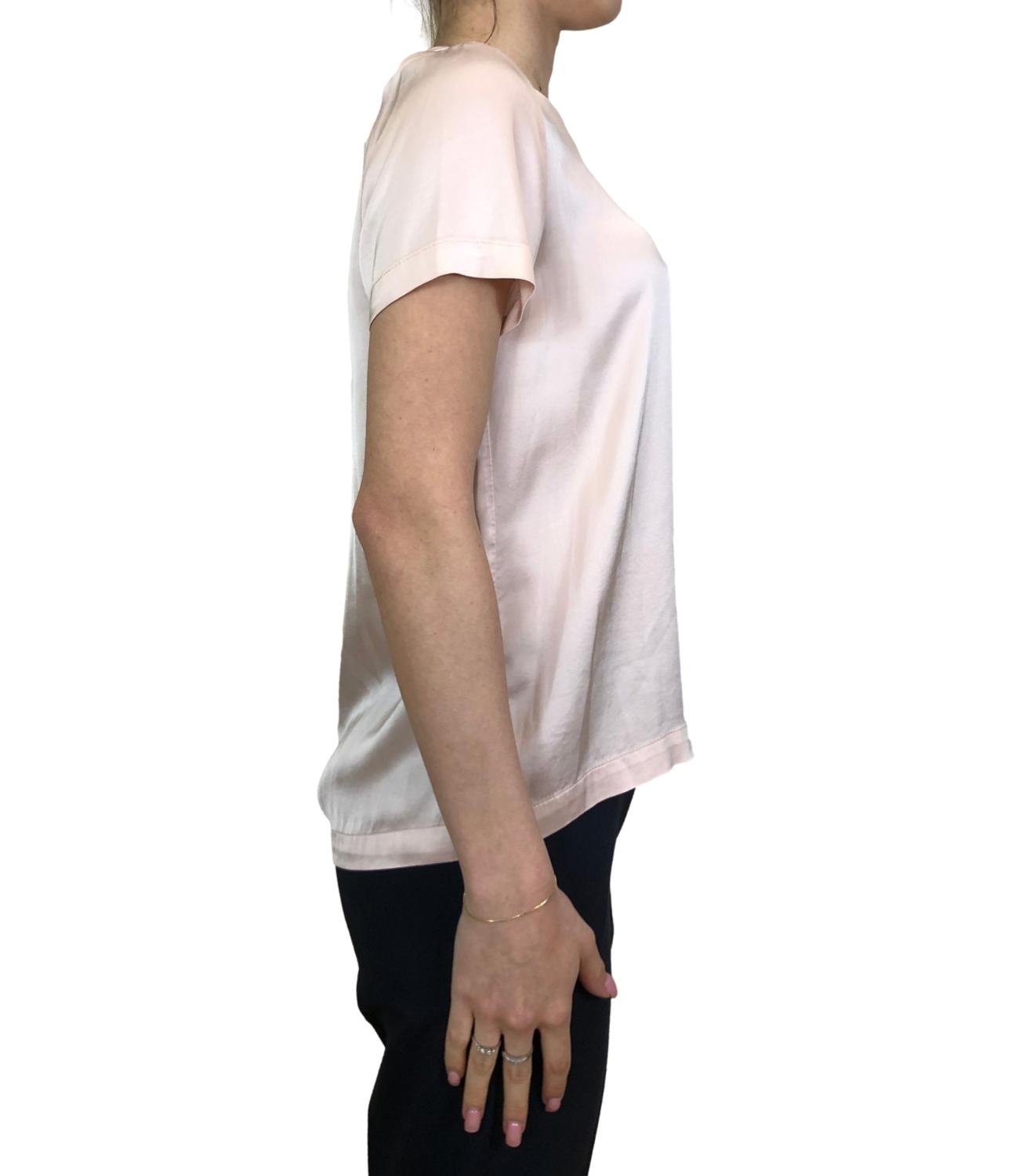 Vicolo maglia in satin rosa cipria donna