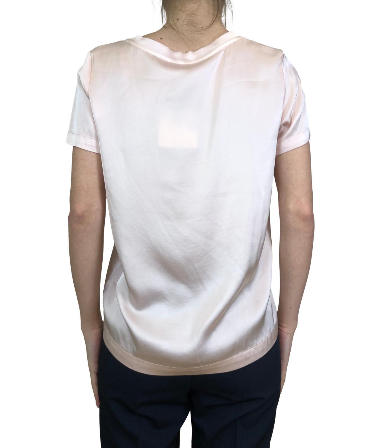 Vicolo maglia in satin rosa cipria donna
