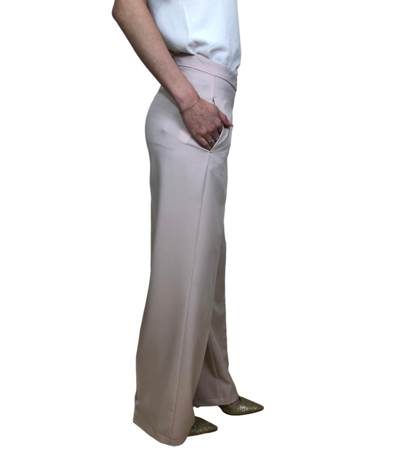 Vicolo pantalone rosa cipria donna