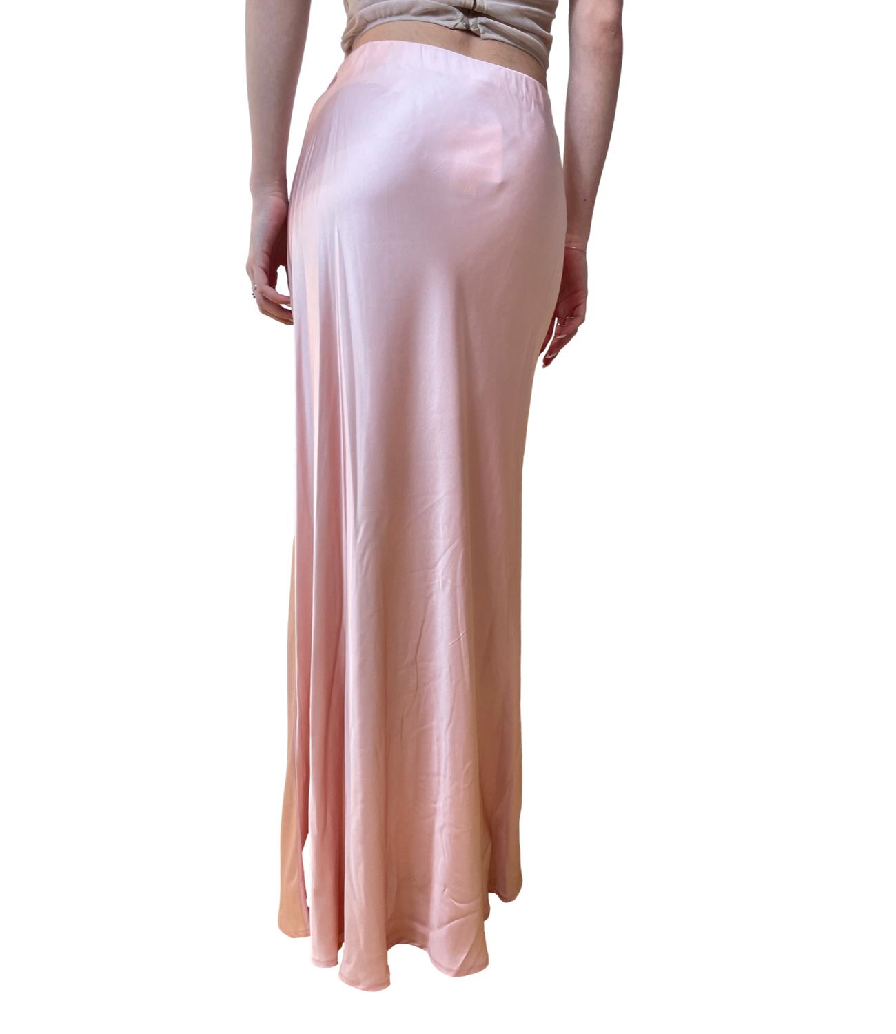 Vicolo gonna satin rosa donna