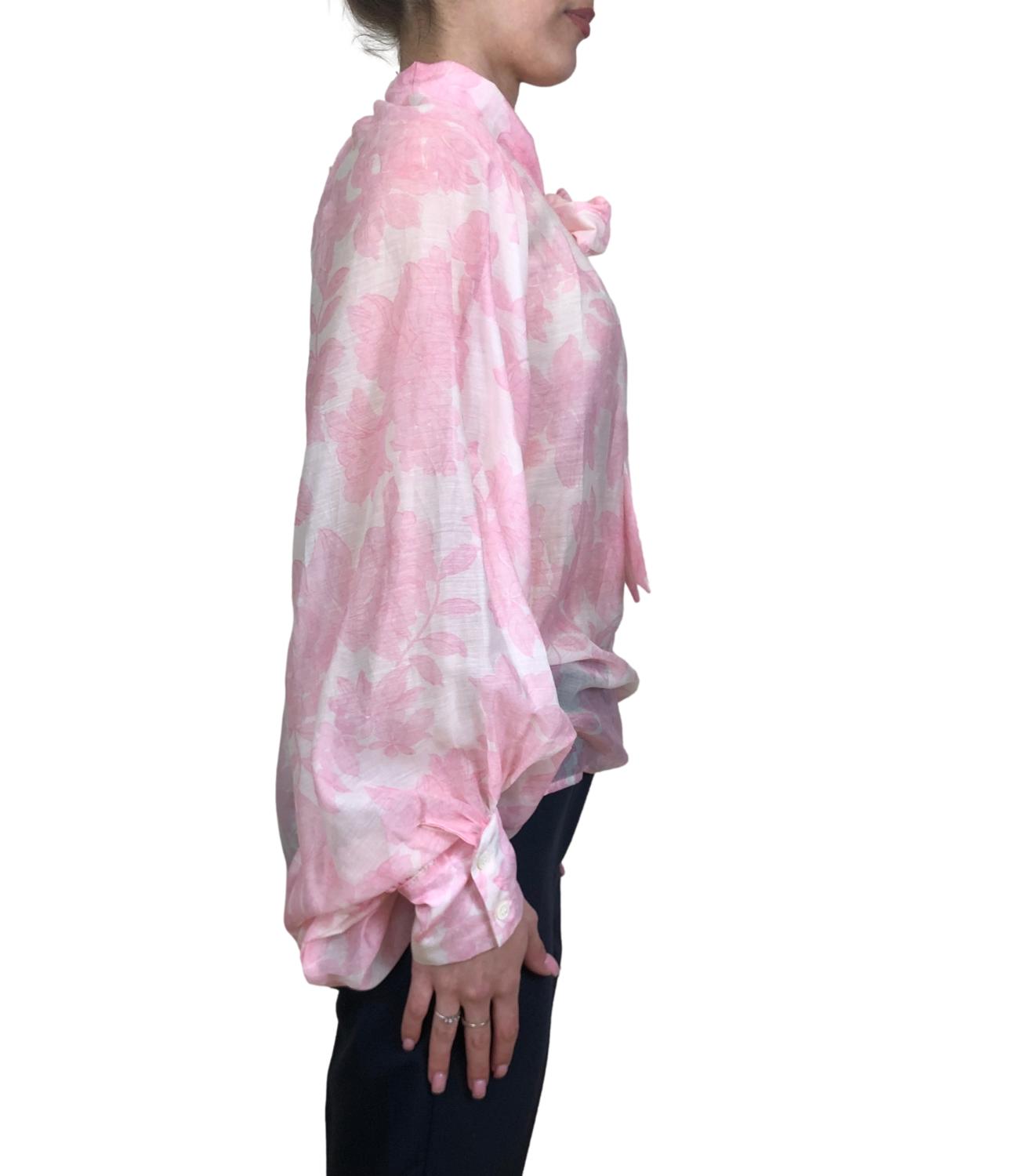 Vicolo camicia fiori rosa donna